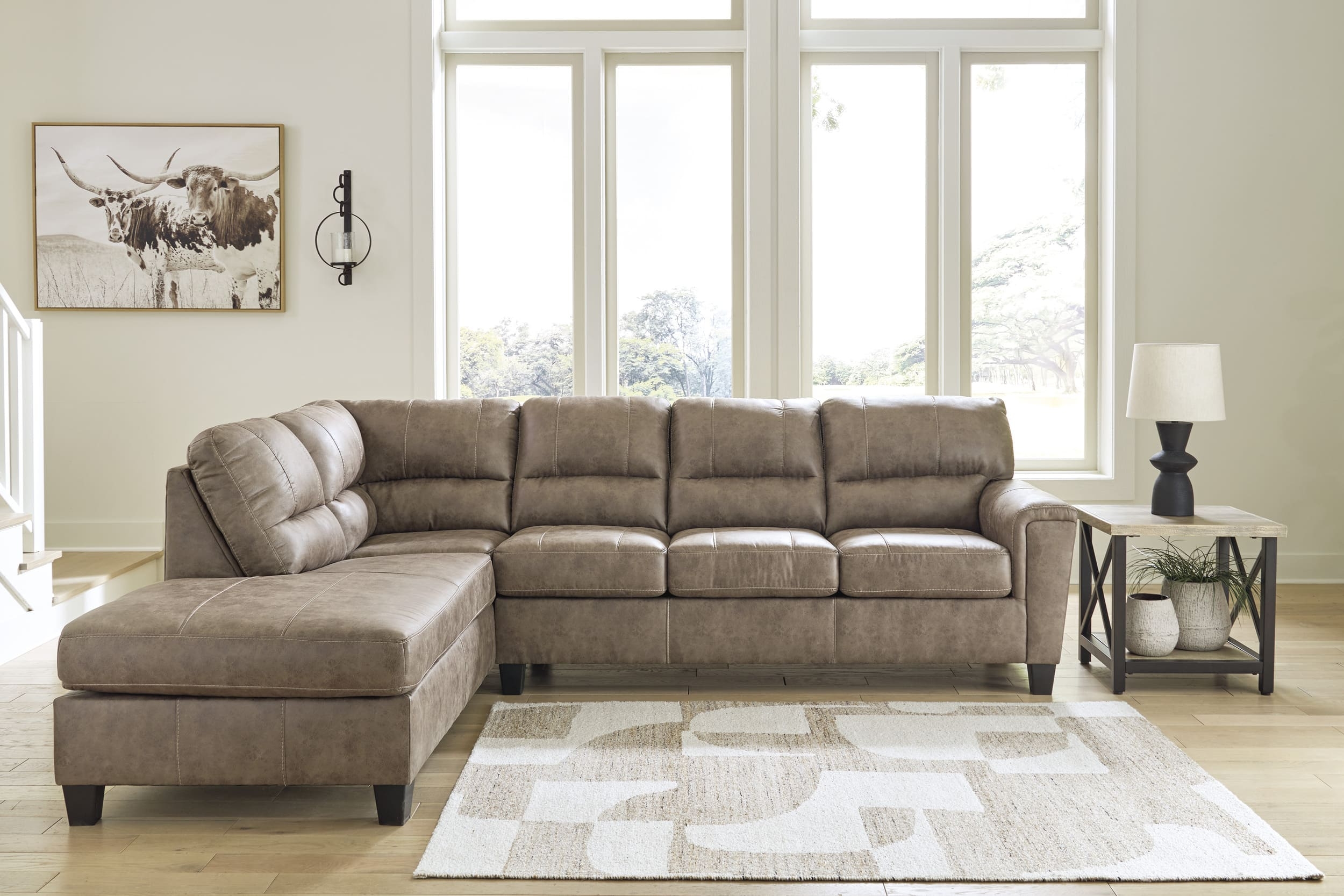Navi 2-Piece Sectional Left Arm Sofa Chaise