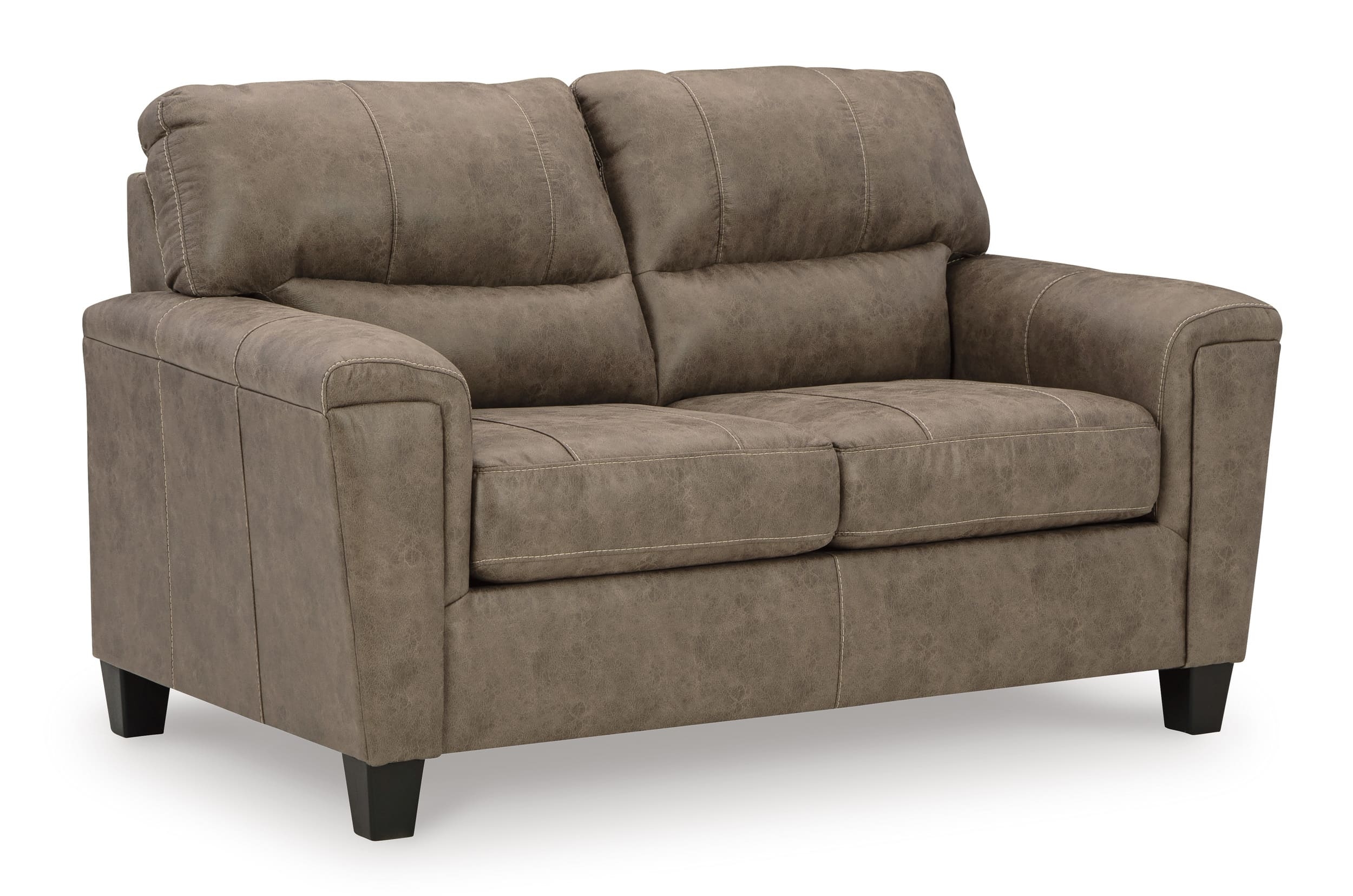 Ashley Navi Faux Leather Loveseat