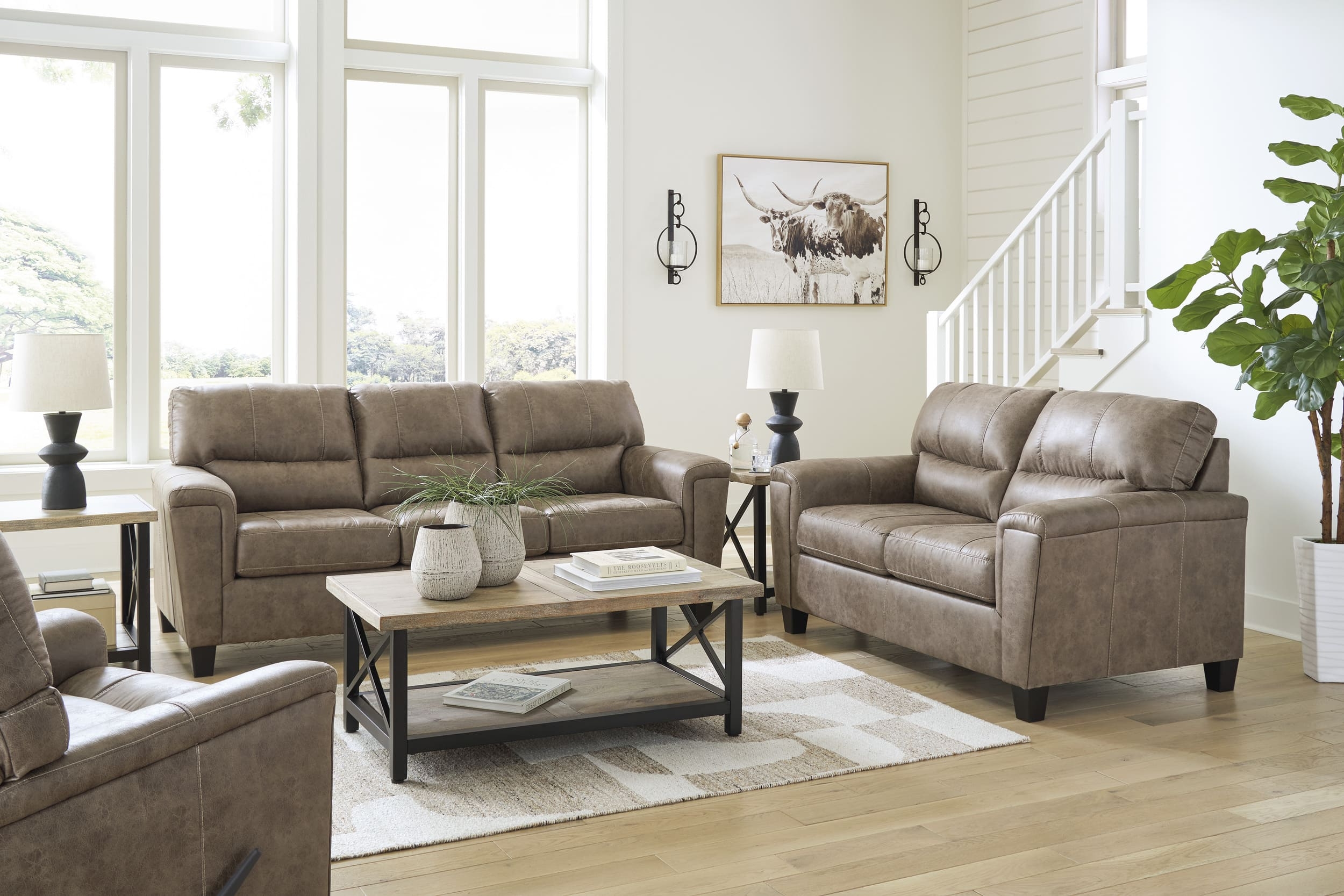 Ashley Sofa & Living Room Loveseat Set