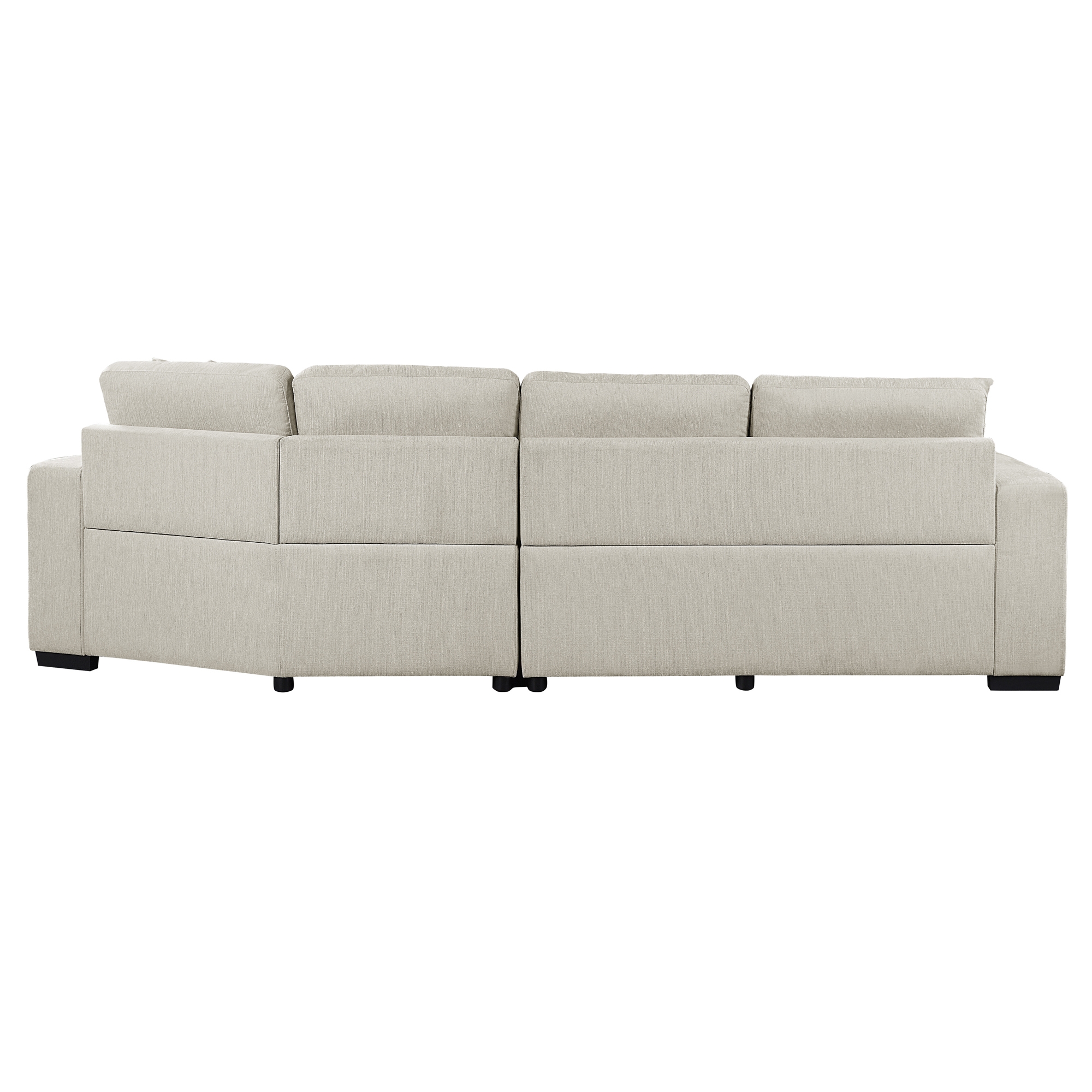 Logansport Fabric 2-Piece Sectional with Pull-out Ottoman