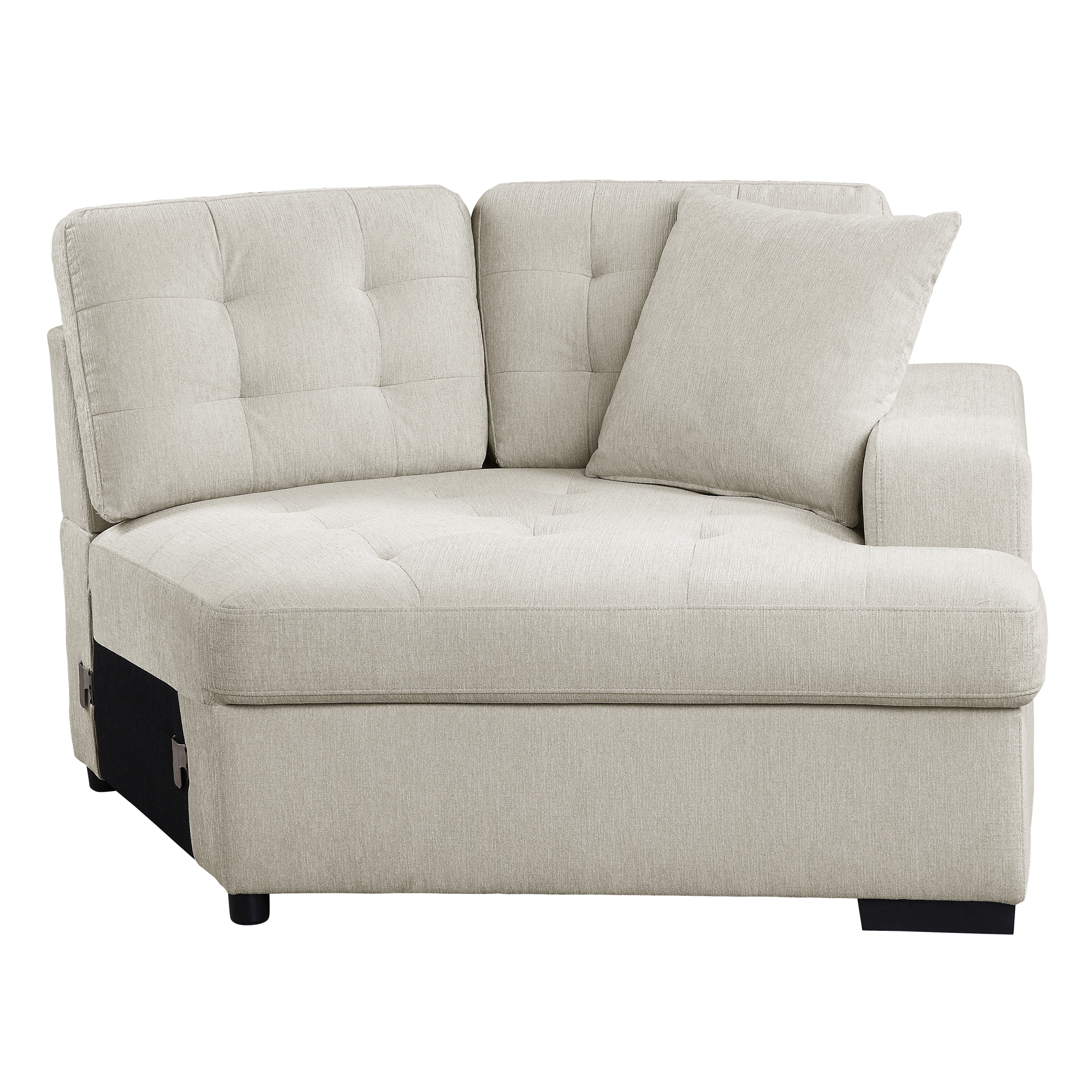 Logansport Fabric 2-Piece Sectional with Pull-out Ottoman