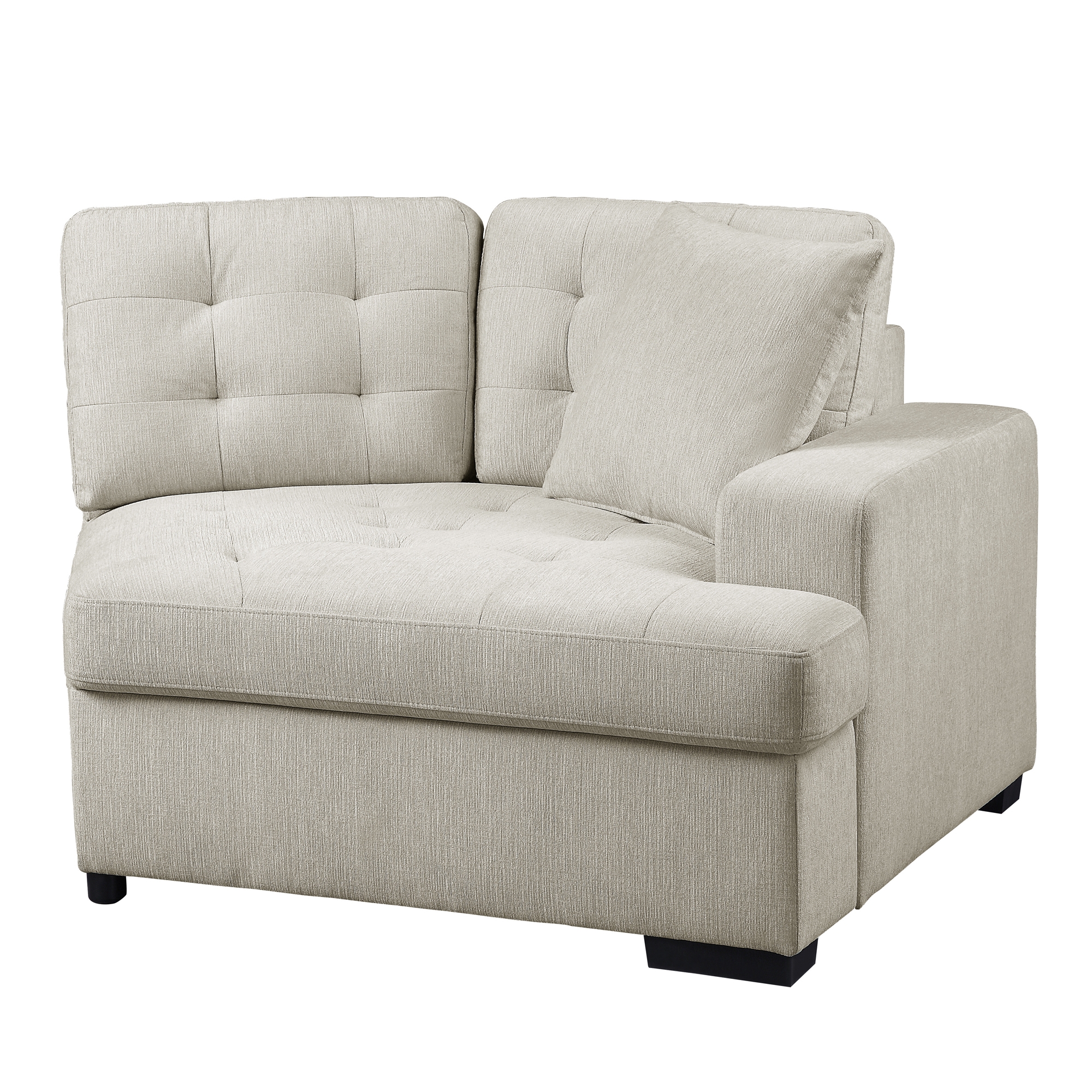 Logansport Fabric 2-Piece Sectional with Pull-out Ottoman