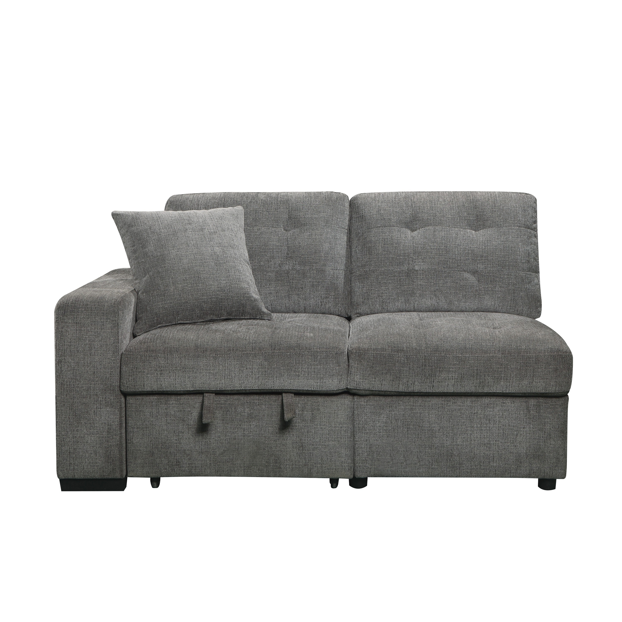 Logansport Fabric 2-Piece Sectional with Pull-out Ottoman