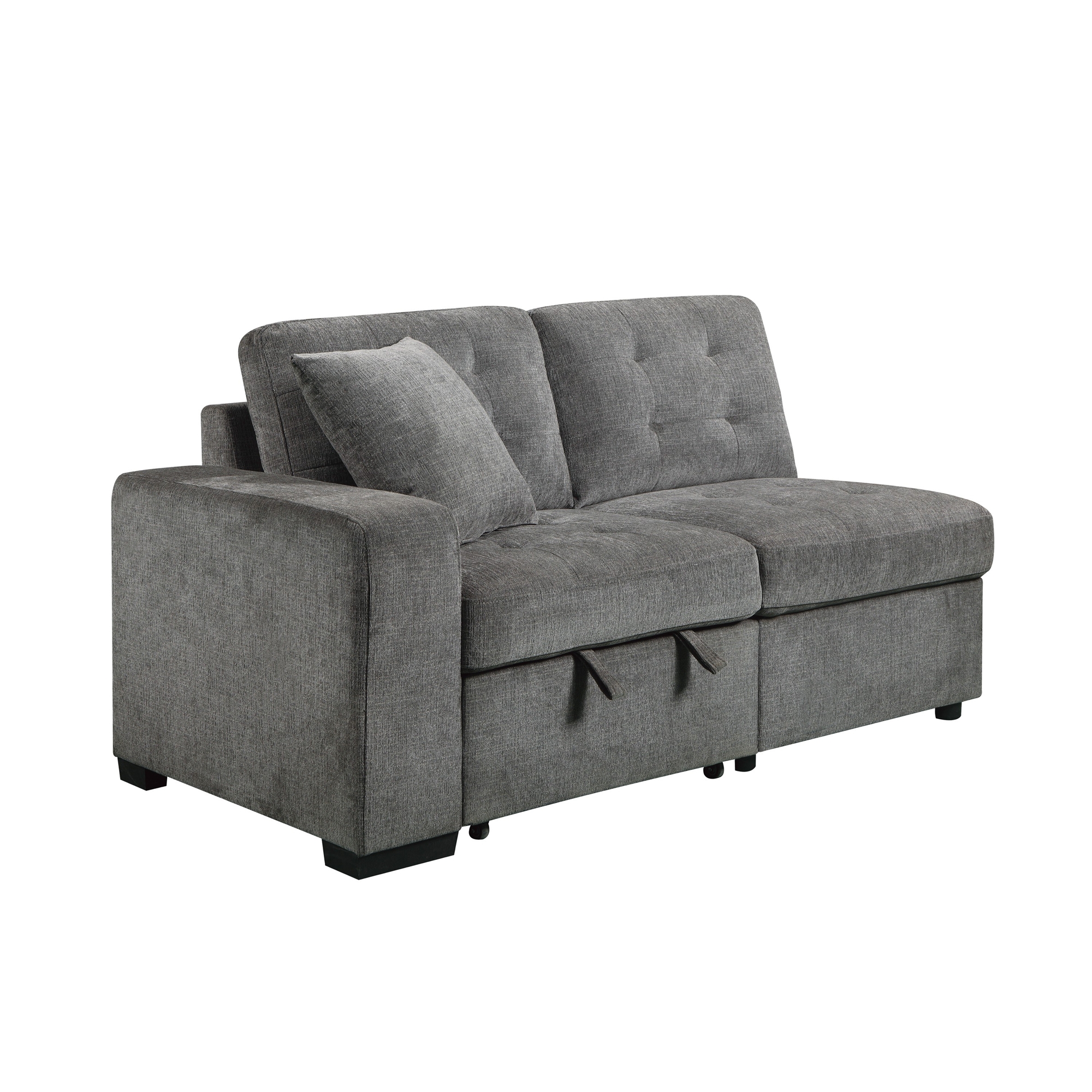 Logansport Fabric 2-Piece Sectional with Pull-out Ottoman