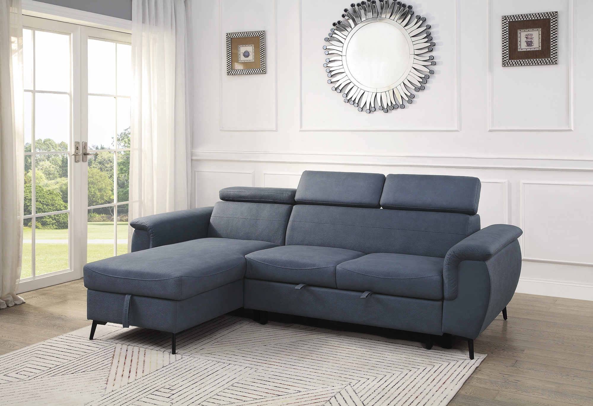 Cadence Fabric Reversible Sectional