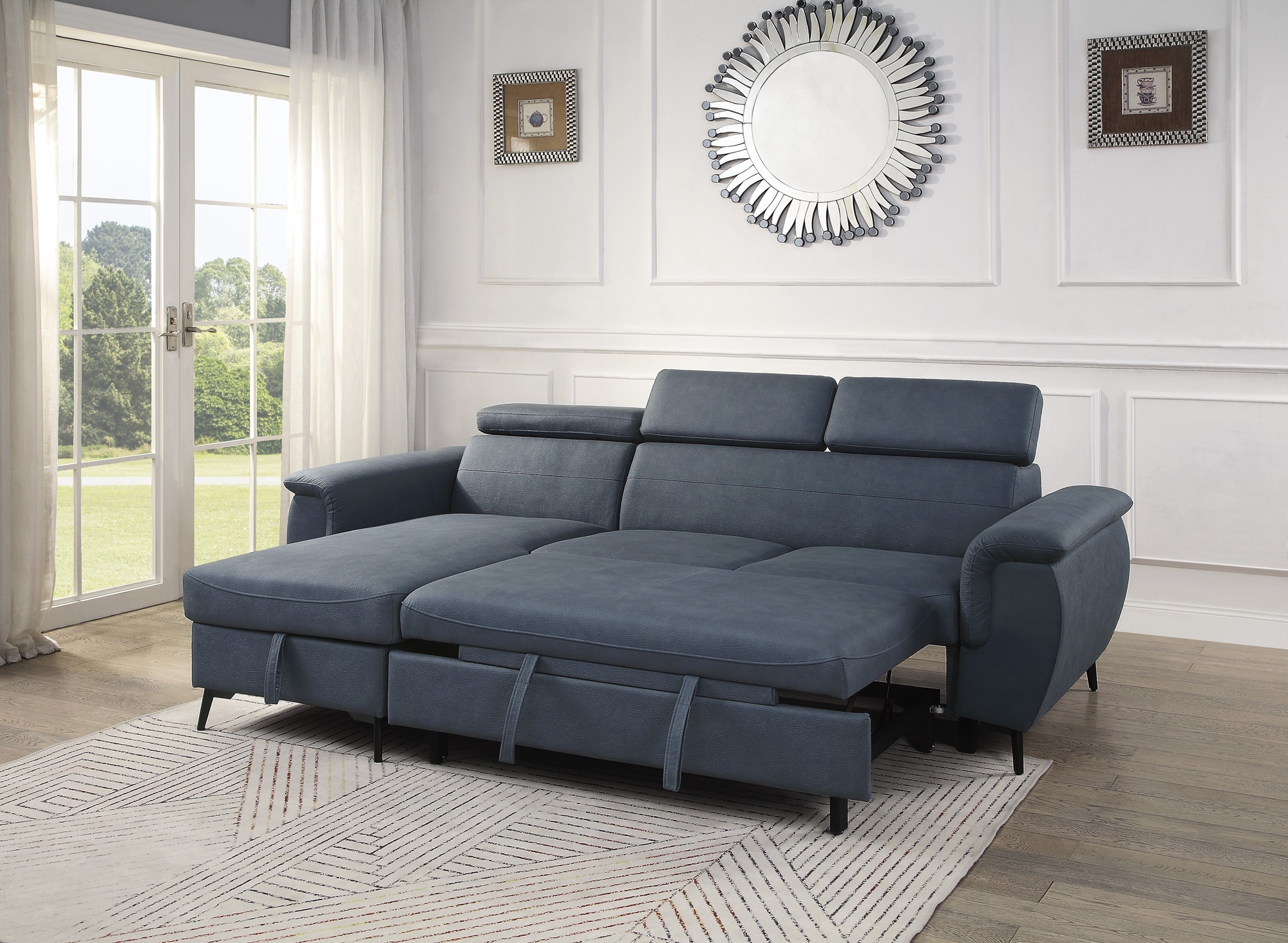 Cadence Fabric Reversible Sectional
