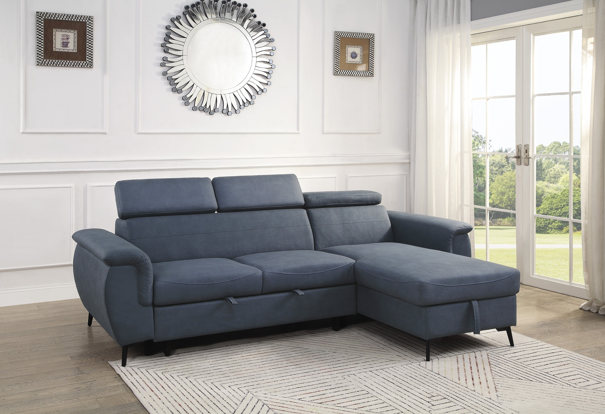 Cadence Fabric Reversible Sectional
