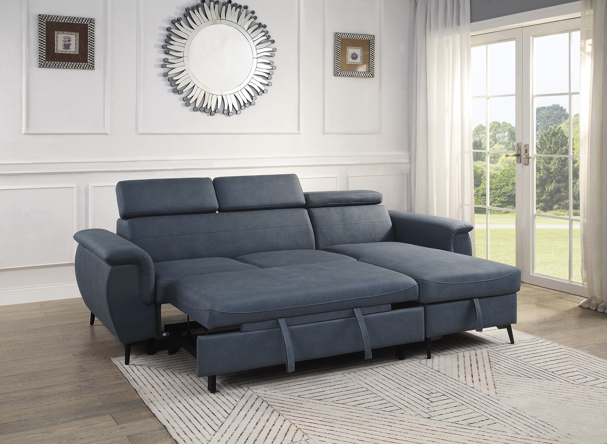 Cadence Fabric Reversible Sectional