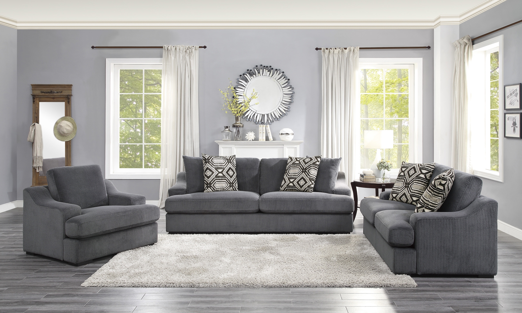 Orofino Microfiber Living Room Set