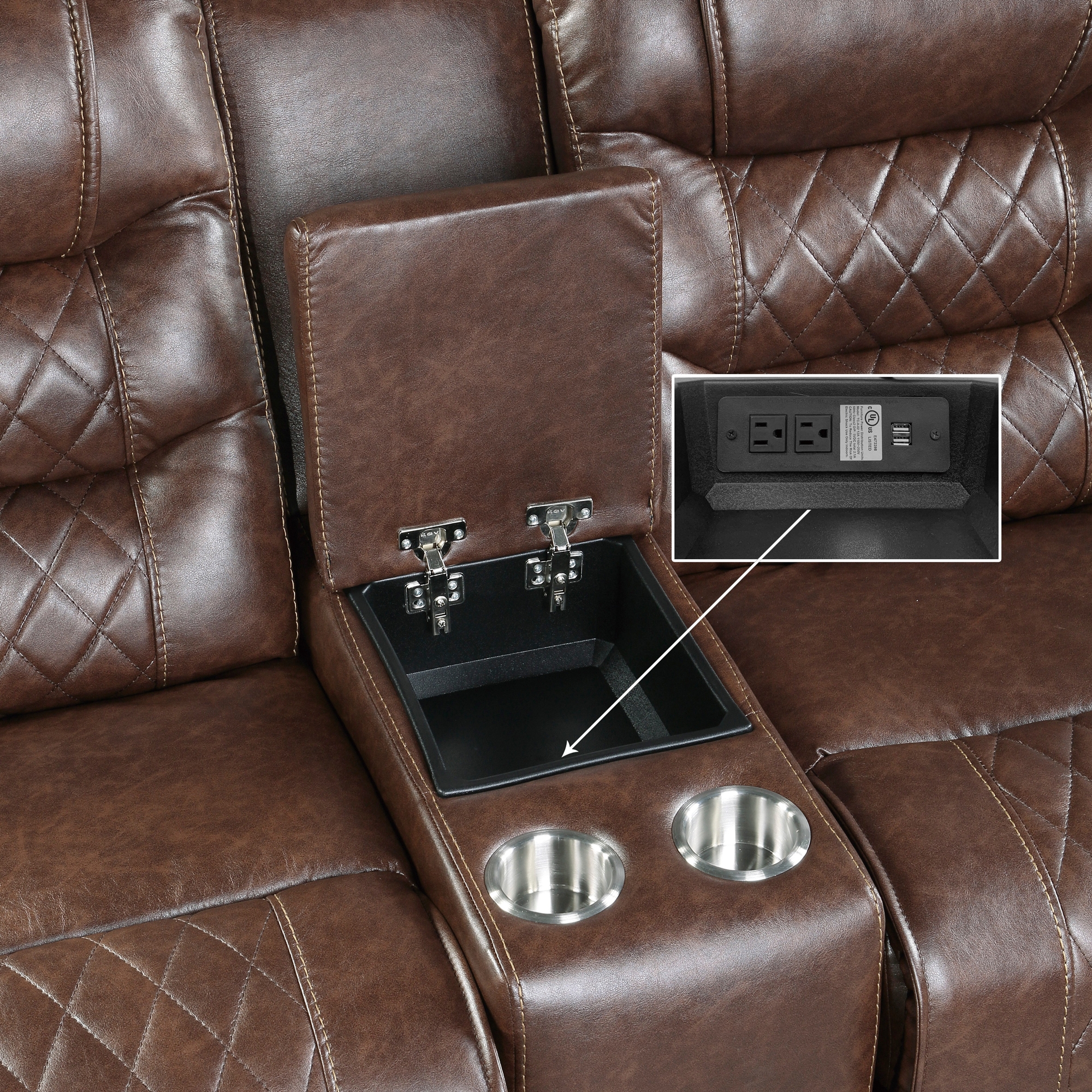Putnam Power Double Reclining Loveseat