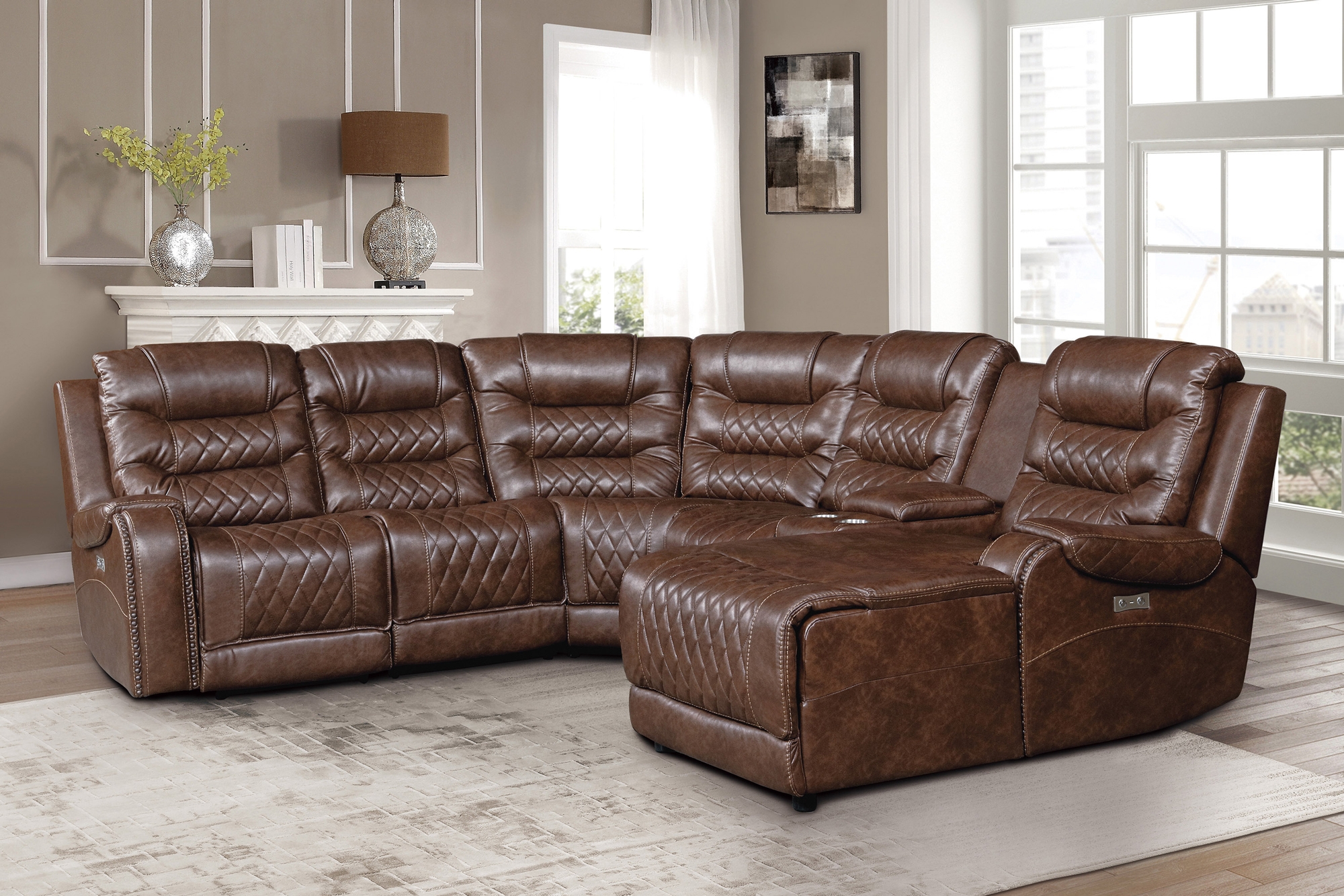 Putnam Modular Power Reclining Sectional