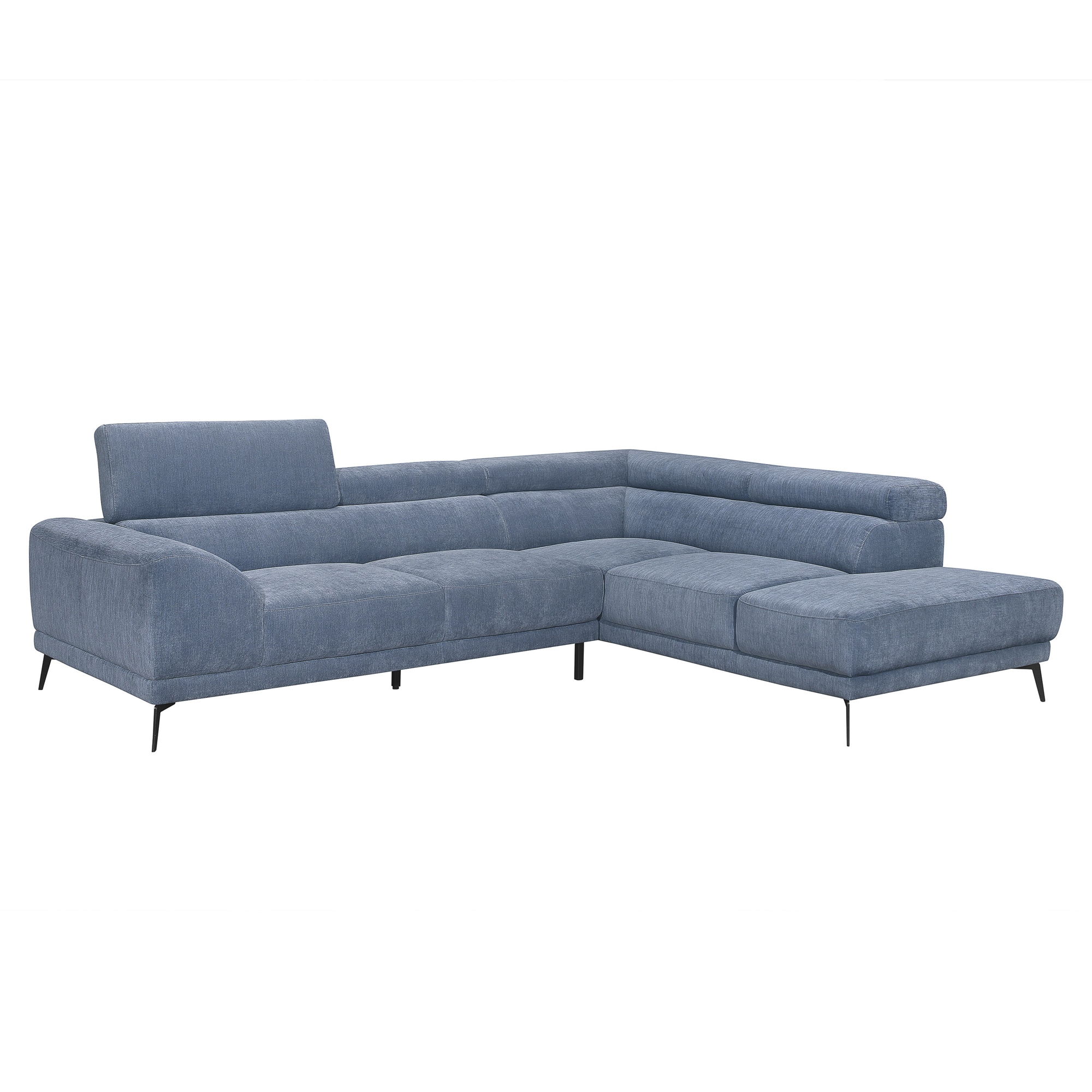 Medora Fabric Sectional, Right Chaise Facing