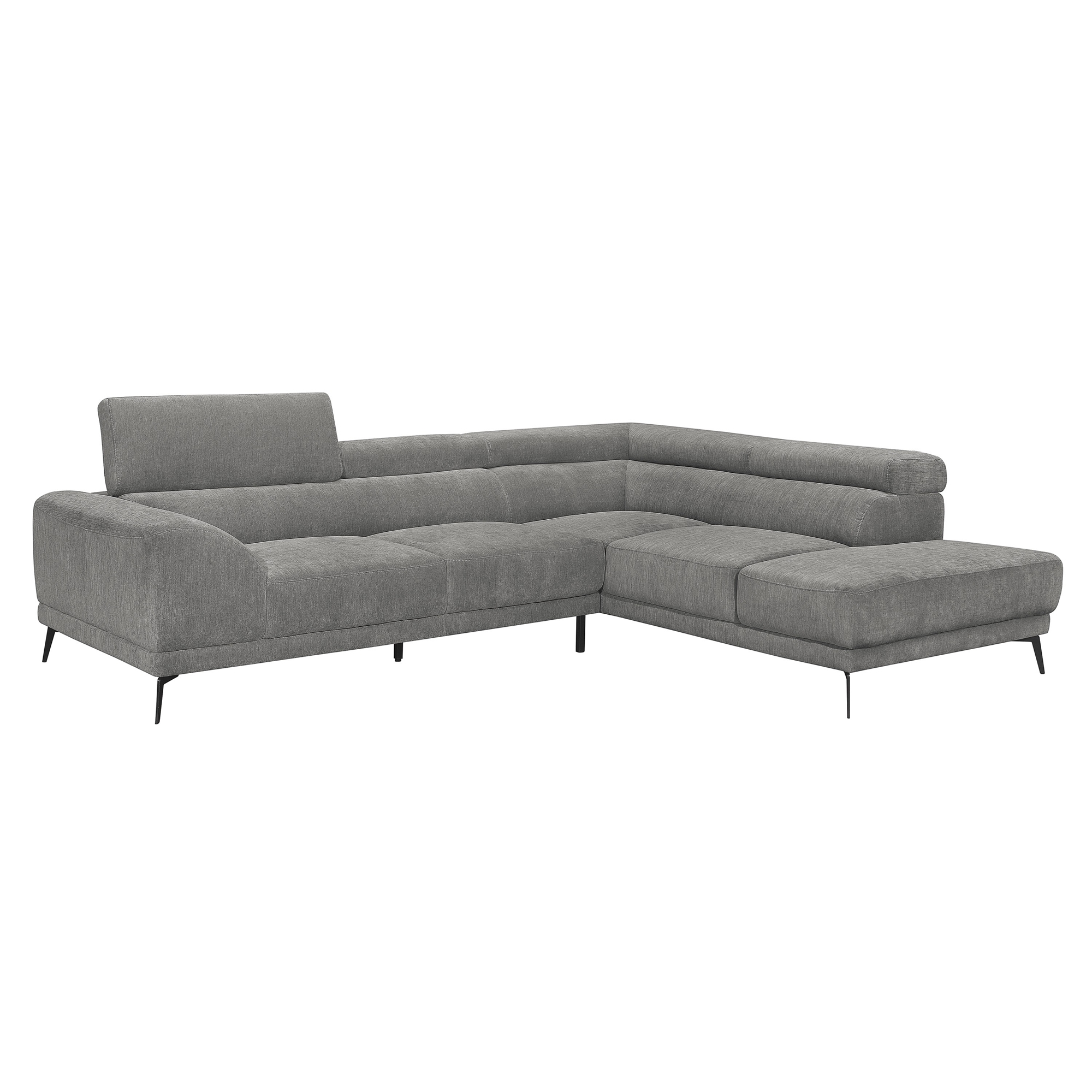 Medora Fabric Sectional, Right Chaise Facing