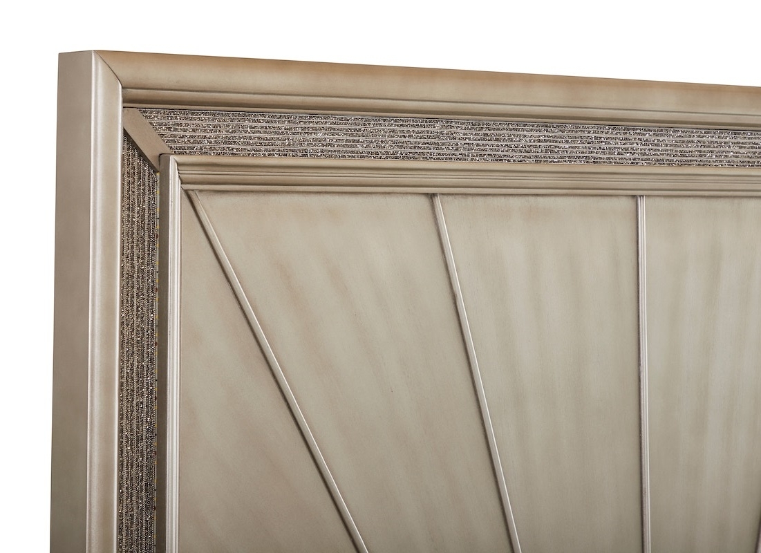 Sophia Panel Bed w/Lighting, King Size