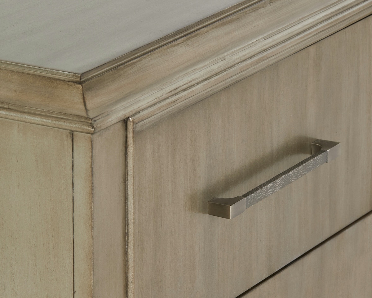 Sophia Wood 2 Drawer Nightstand w/USB