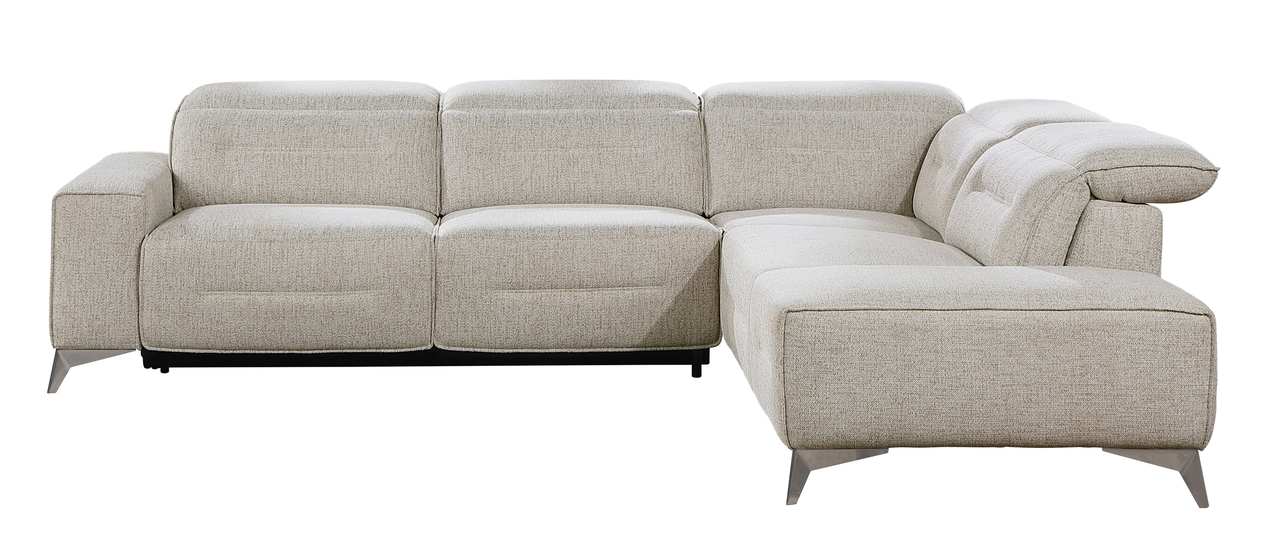 Adahlia Chenille 2-Piece Power Reclining Sectional with Right Chaise