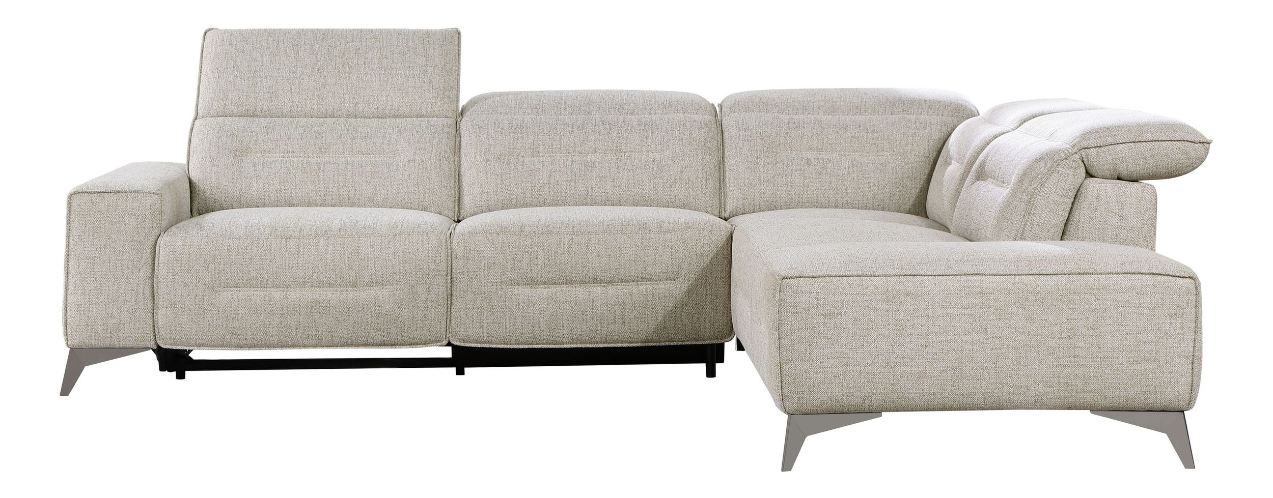 Adahlia Chenille 2-Piece Power Reclining Sectional with Right Chaise