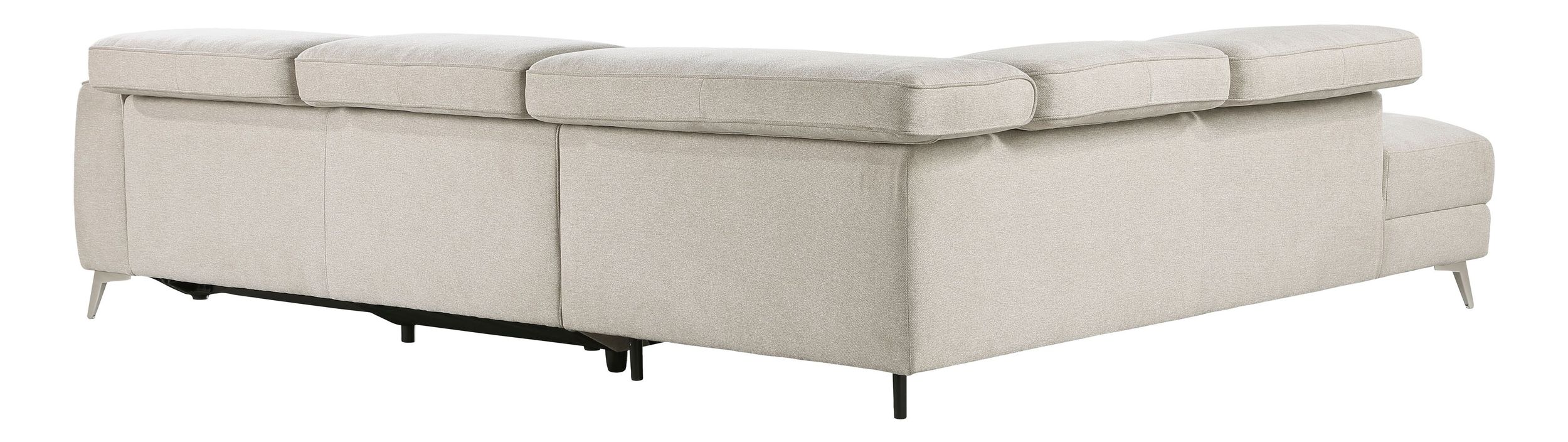 Bienvenue Polyester 2‑Piece Power Reclining Sectional with Left Chaise