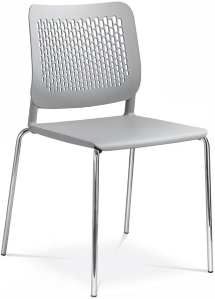 Wait Set of Conference Chairs w/Chrome-Plated Four-Leg Steel Frame
