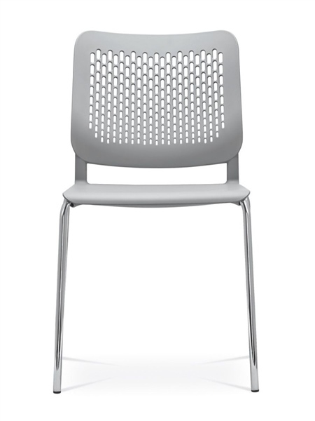 Wait Set of Conference Chairs w/Chrome-Plated Four-Leg Steel Frame