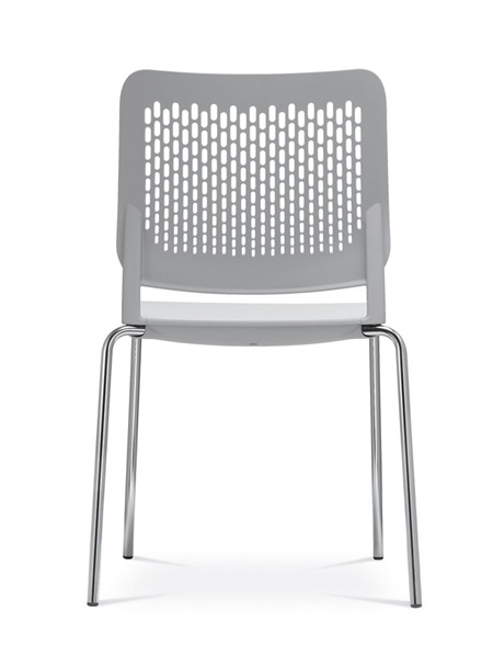 Wait Set of Conference Chairs w/Chrome-Plated Four-Leg Steel Frame