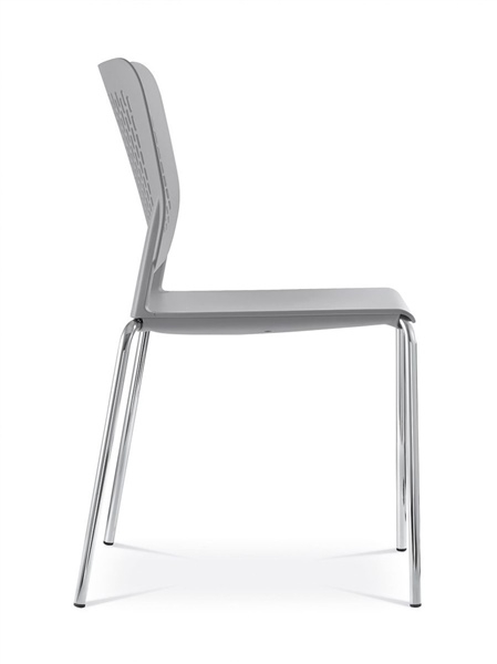 Wait Set of Conference Chairs w/Chrome-Plated Four-Leg Steel Frame
