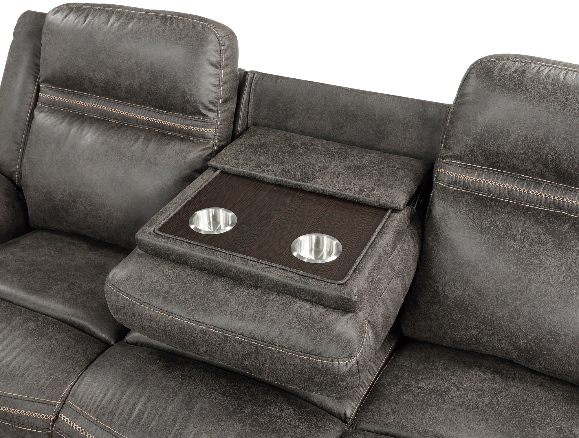 Boise Microfiber Double Reclining Sofa