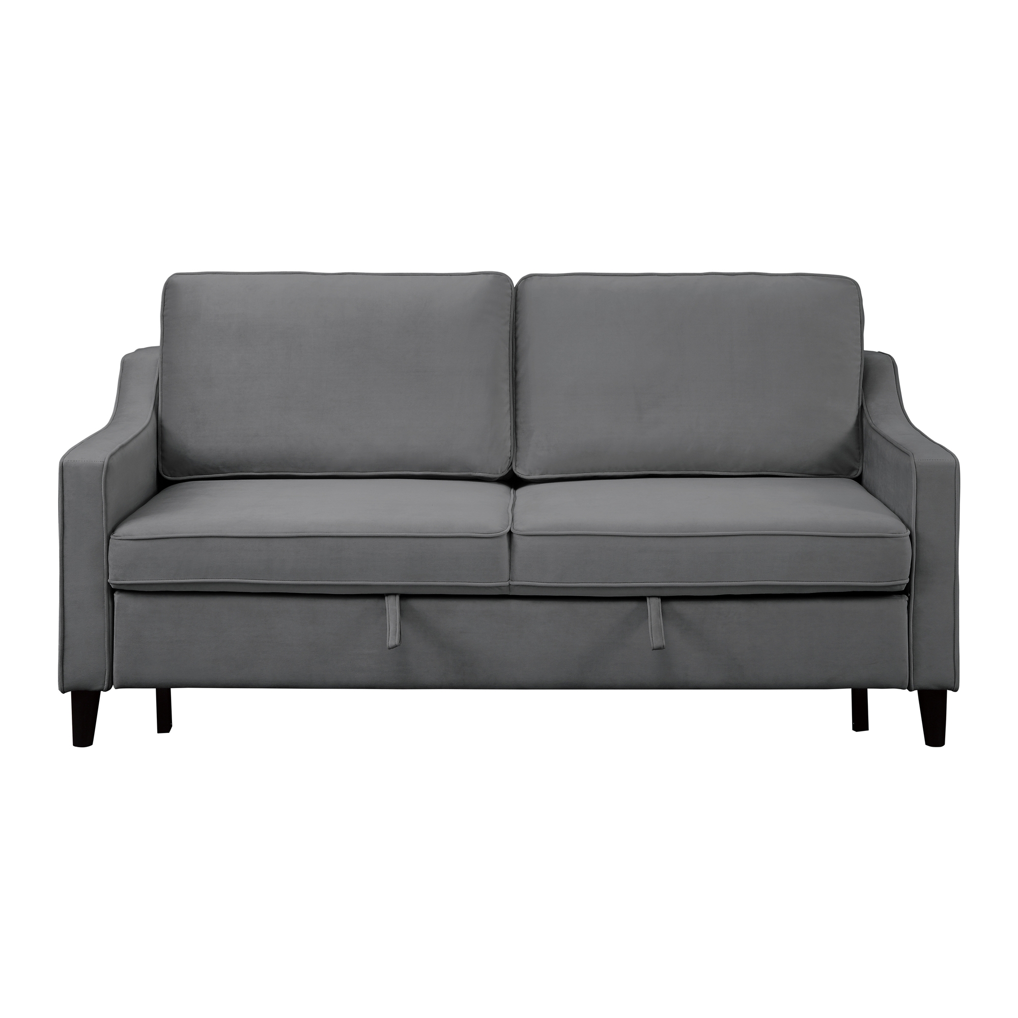 Adelia Velvet Convertible Studio Sofa with Pull-out Bed