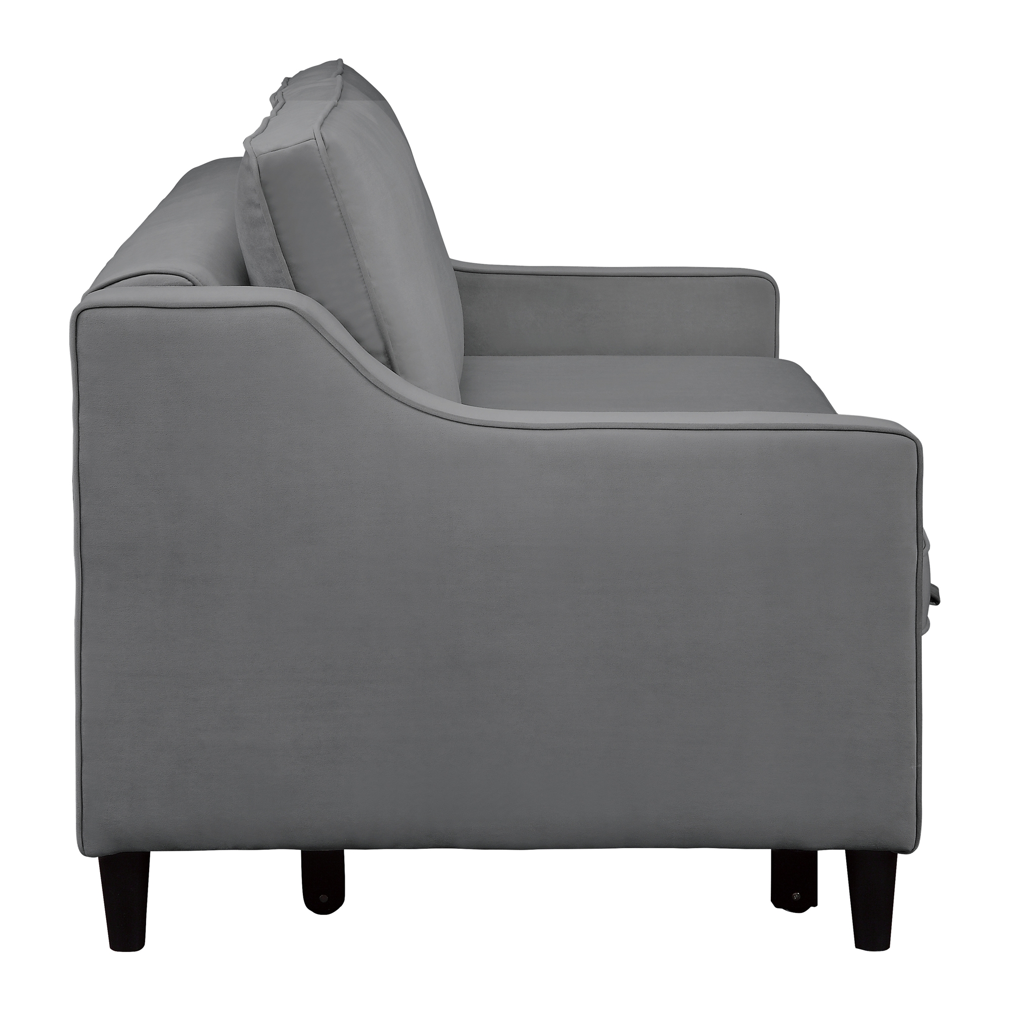 Adelia Velvet Convertible Studio Sofa with Pull-out Bed