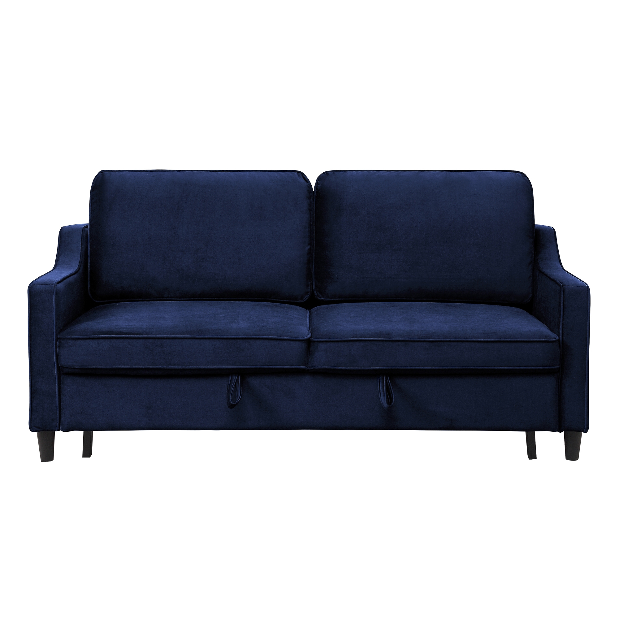 Adelia Velvet Convertible Studio Sofa with Pull-out Bed