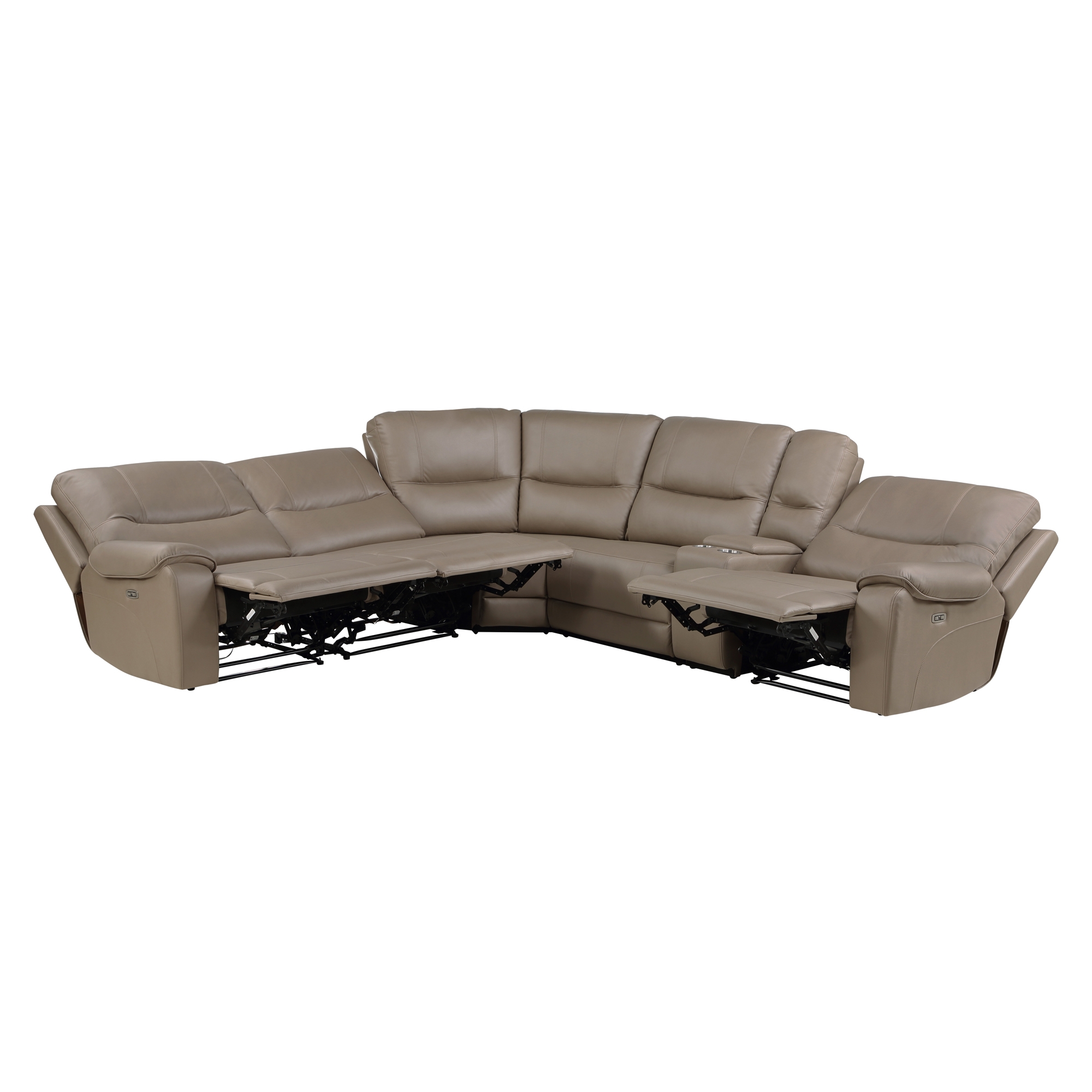 LeGrande Microfiber Fabric Modular Power Reclining Sectional Sofa