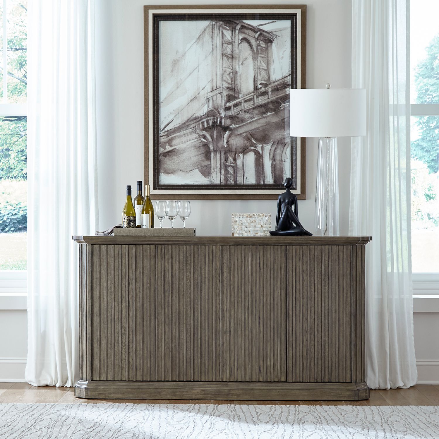 Westfield Extendable Trestle Dining Set | Traditional Wood