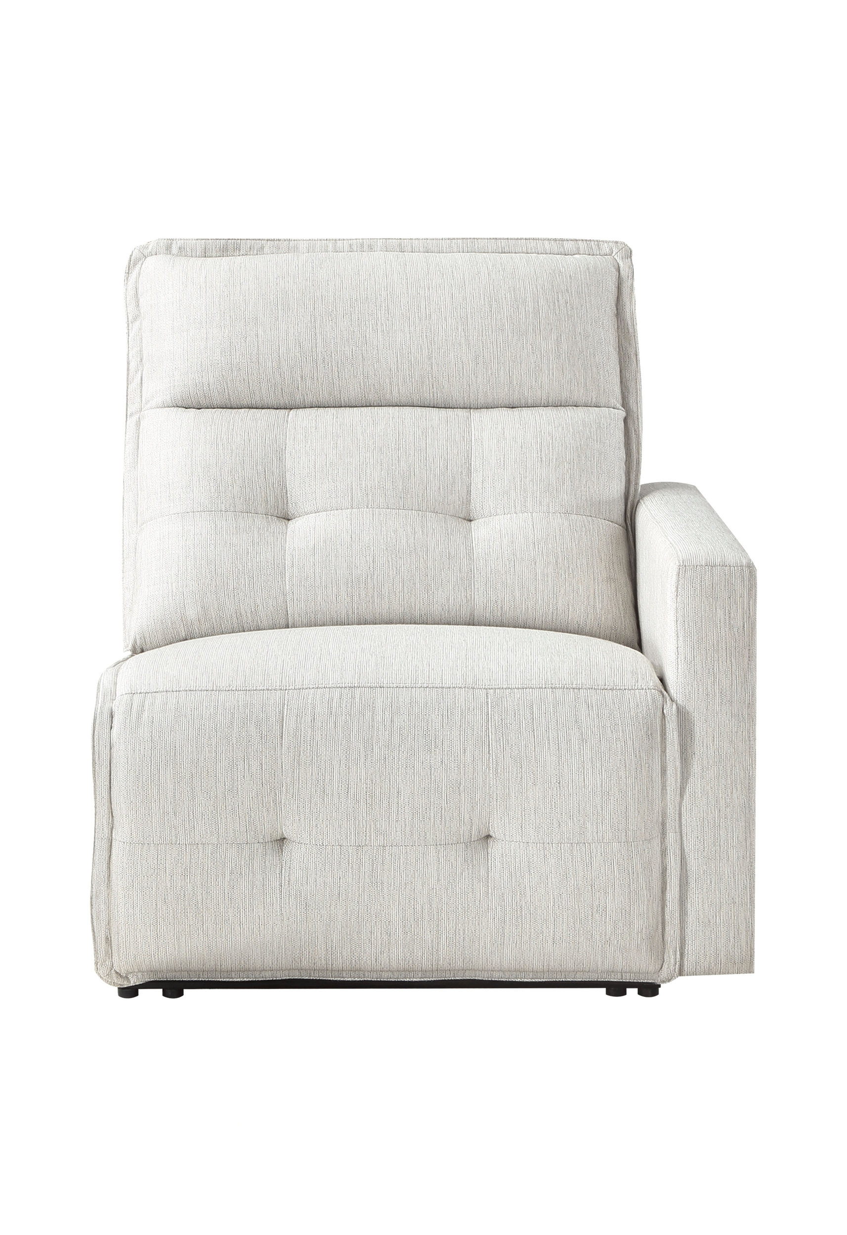 Salida Polyester Power Double Reclining Modular Loveseat with Power Headrests