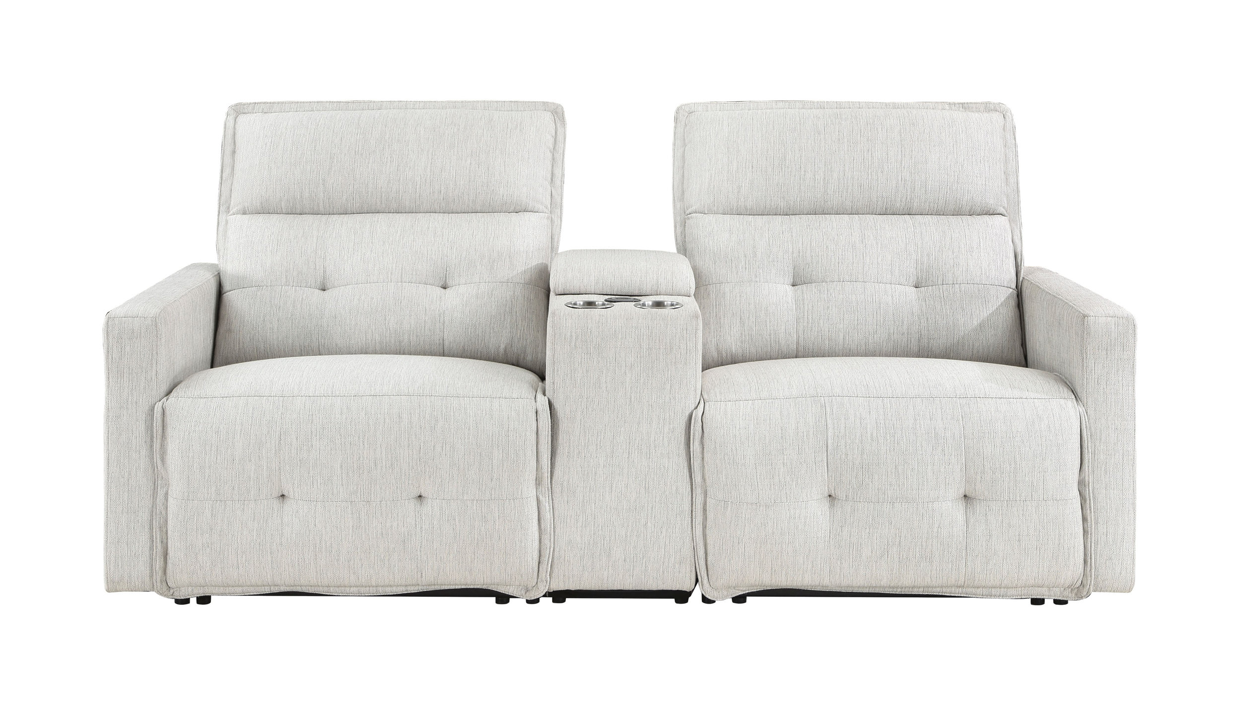 Salida Polyester Power Double Reclining Modular Living Room Set