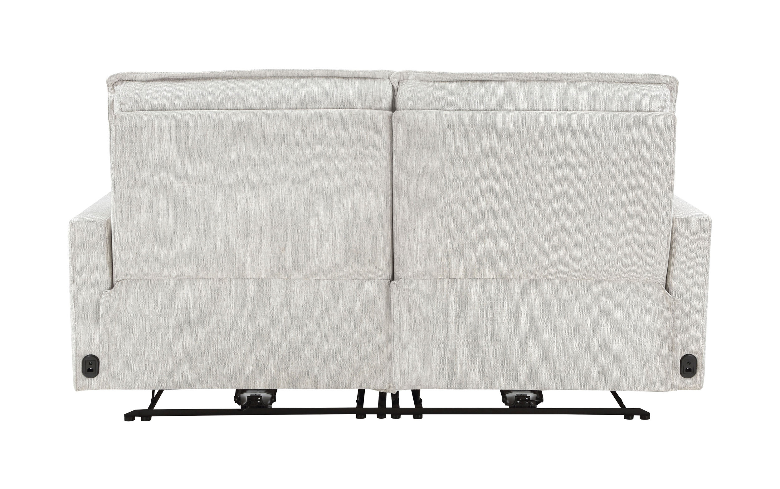 Salida Polyester Power Double Reclining Modular Loveseat with Power Headrests