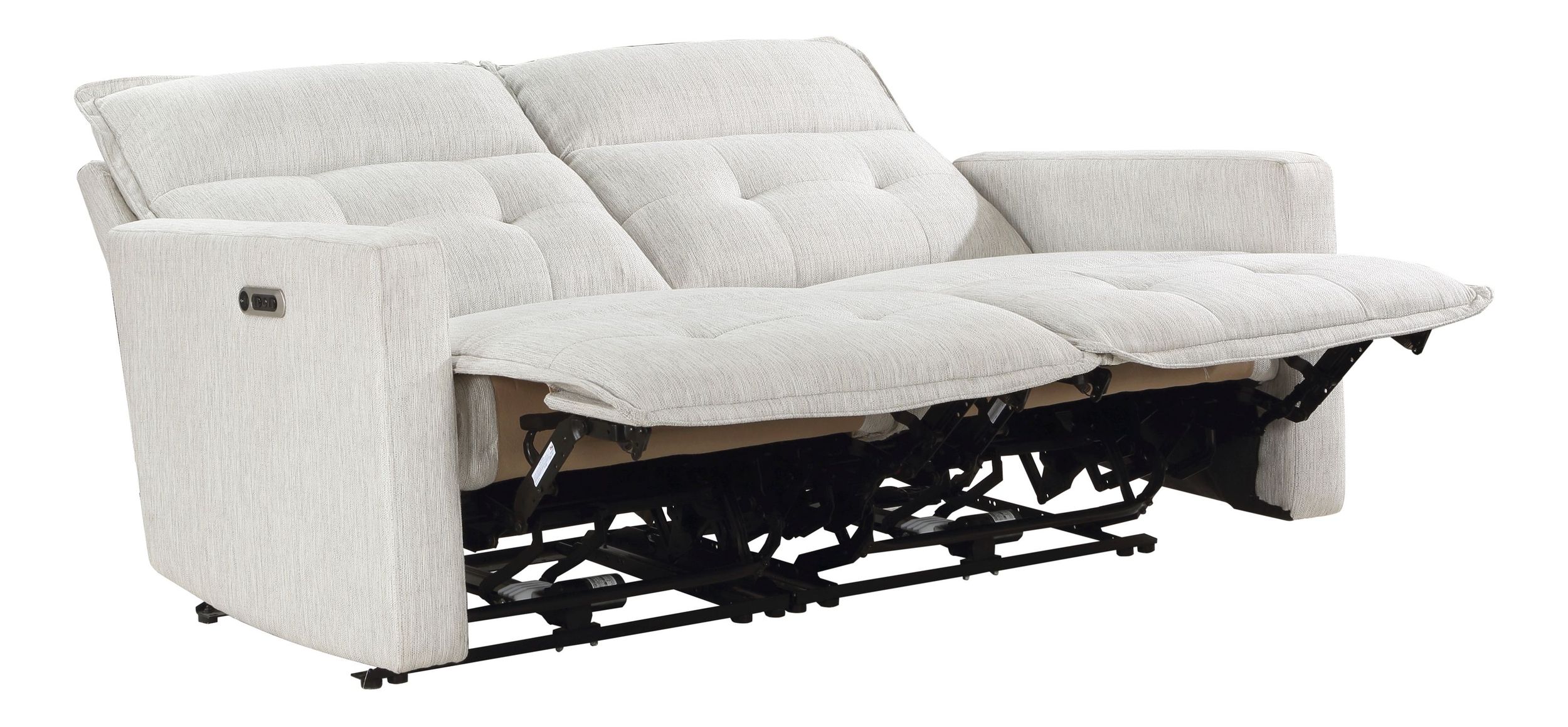 Salida Polyester Power Double Reclining Modular Living Room Set