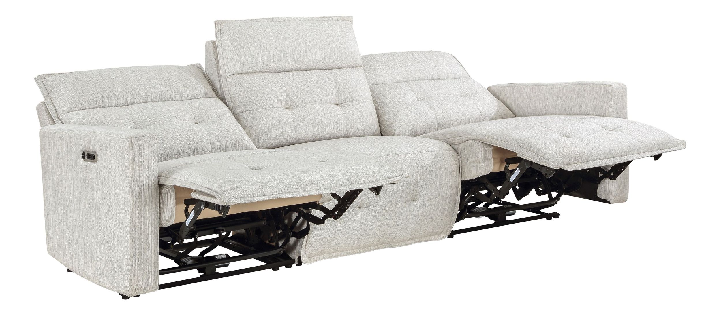 Salida Polyester Power Double Reclining Modular Living Room Set