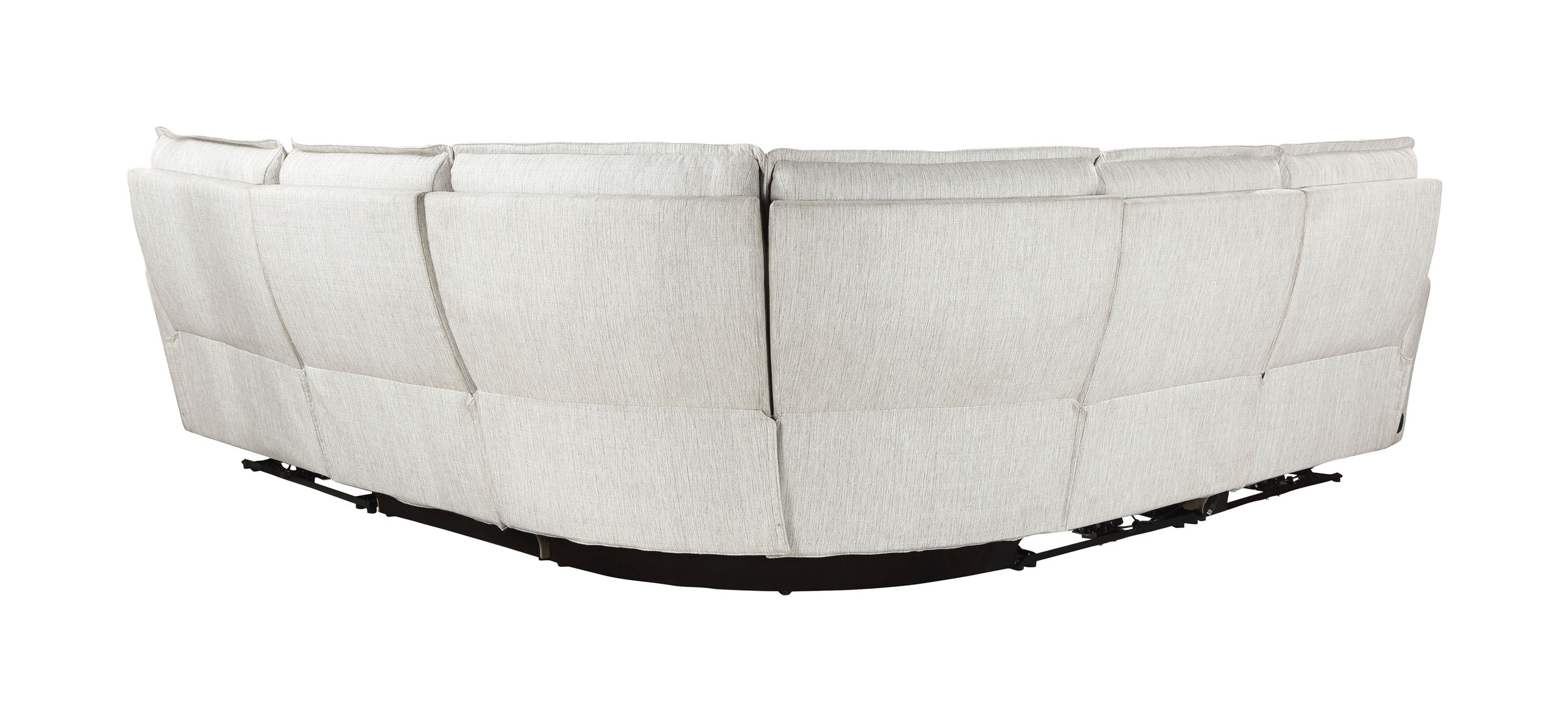 Salida L-Shaped Polyester 5‑Piece Power Reclining Modular Sectional with Power Headrests
