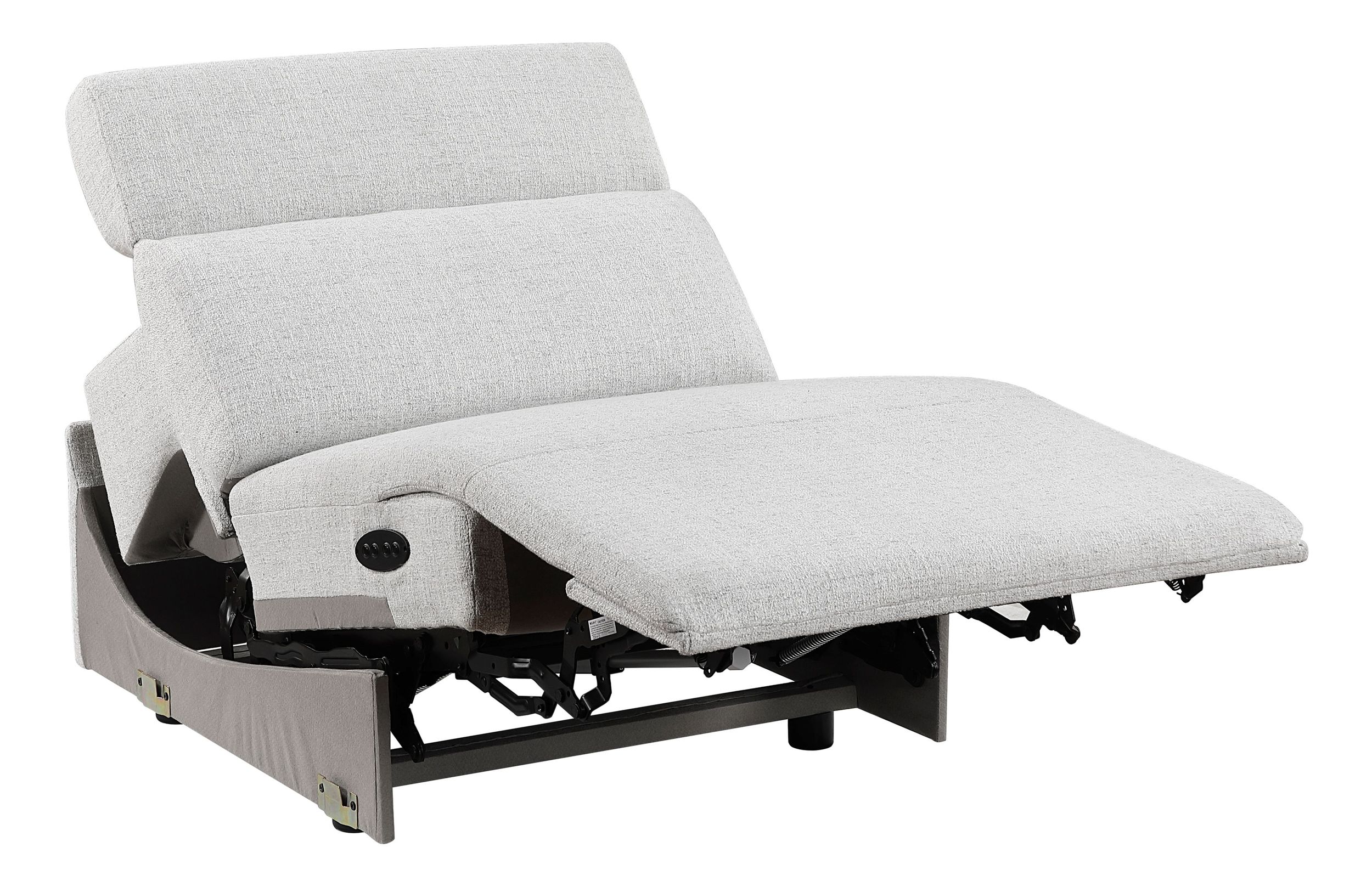 McPherson L-Shaped Chenille 6‑Piece Power Reclining Modular Sectional with Power Headrests