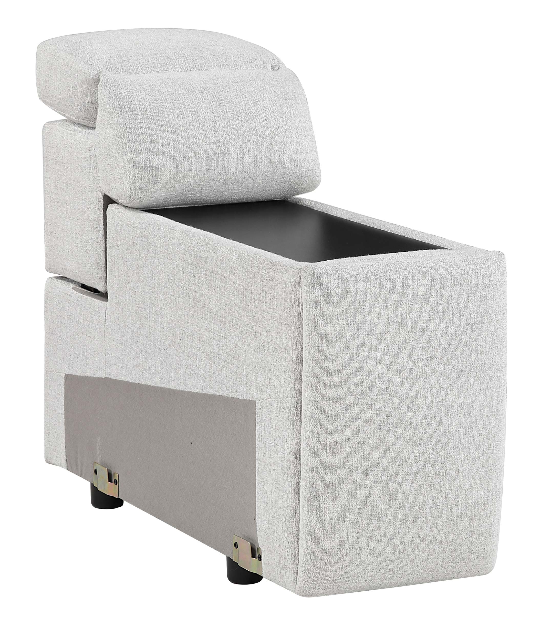 McPherson L-Shaped Chenille 5‑Piece Power Reclining Modular Sectional with Power Headrests