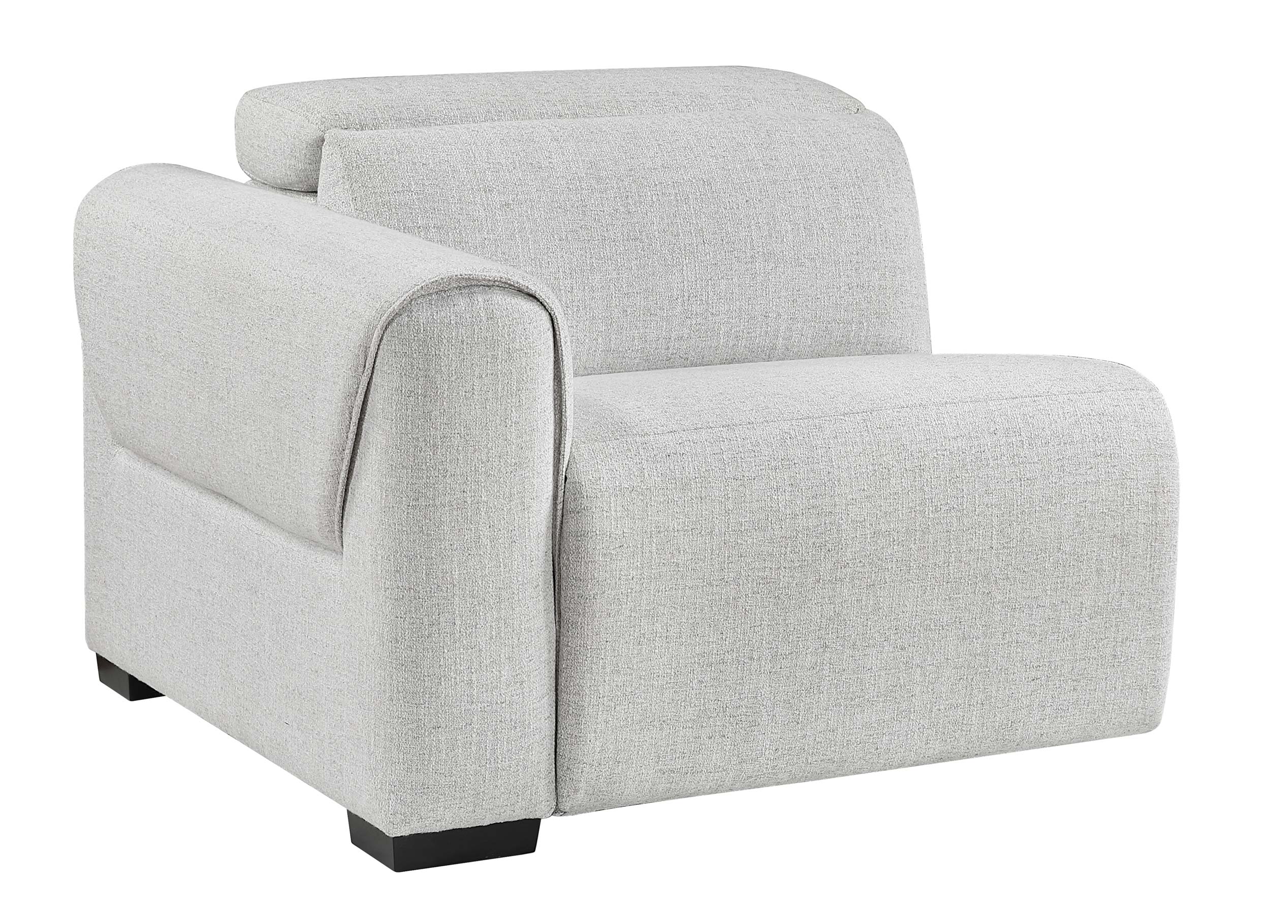 McPherson L-Shaped Chenille 6‑Piece Power Reclining Modular Sectional with Power Headrests