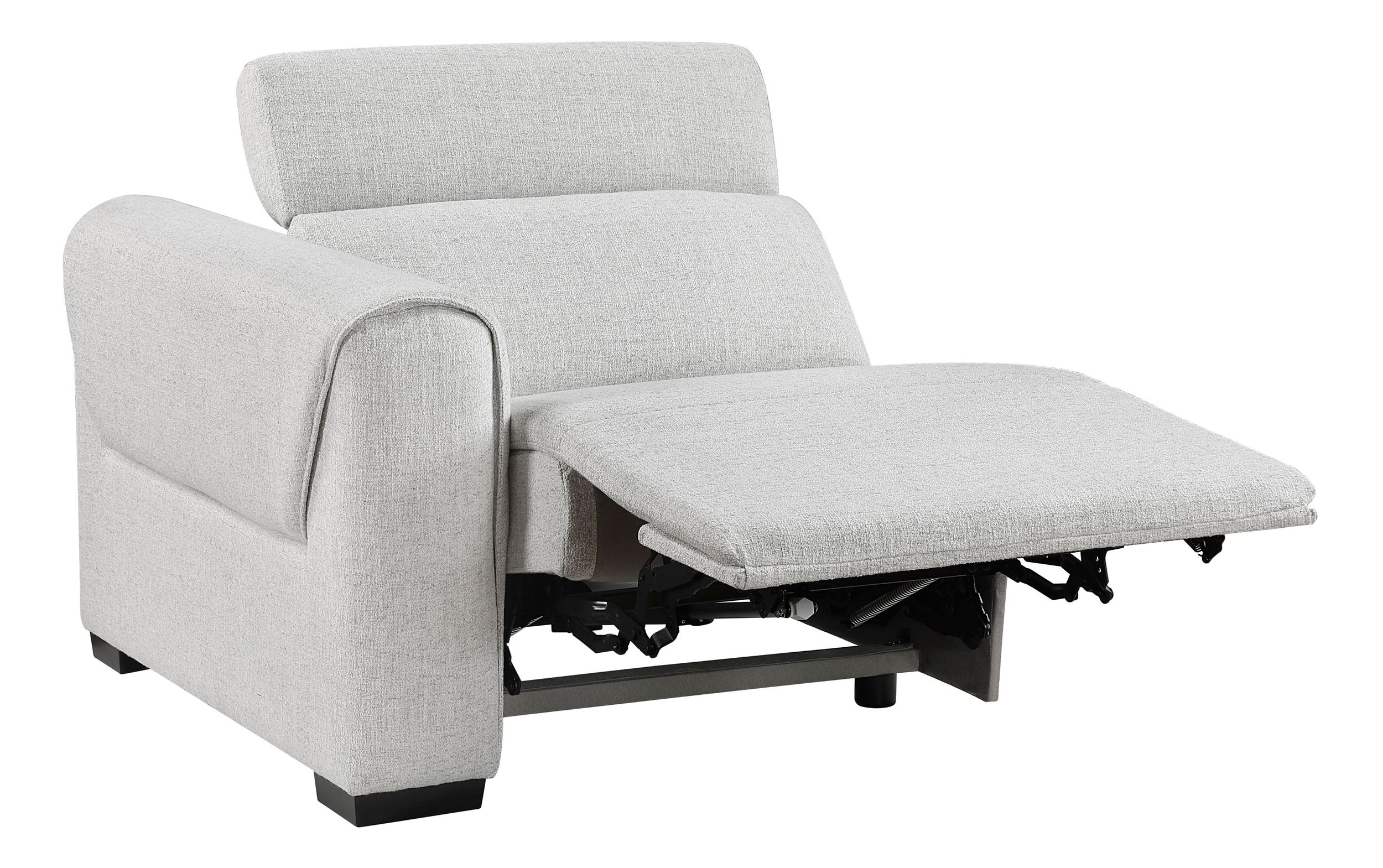 McPherson L-Shaped Chenille 6‑Piece Power Reclining Modular Sectional with Power Headrests