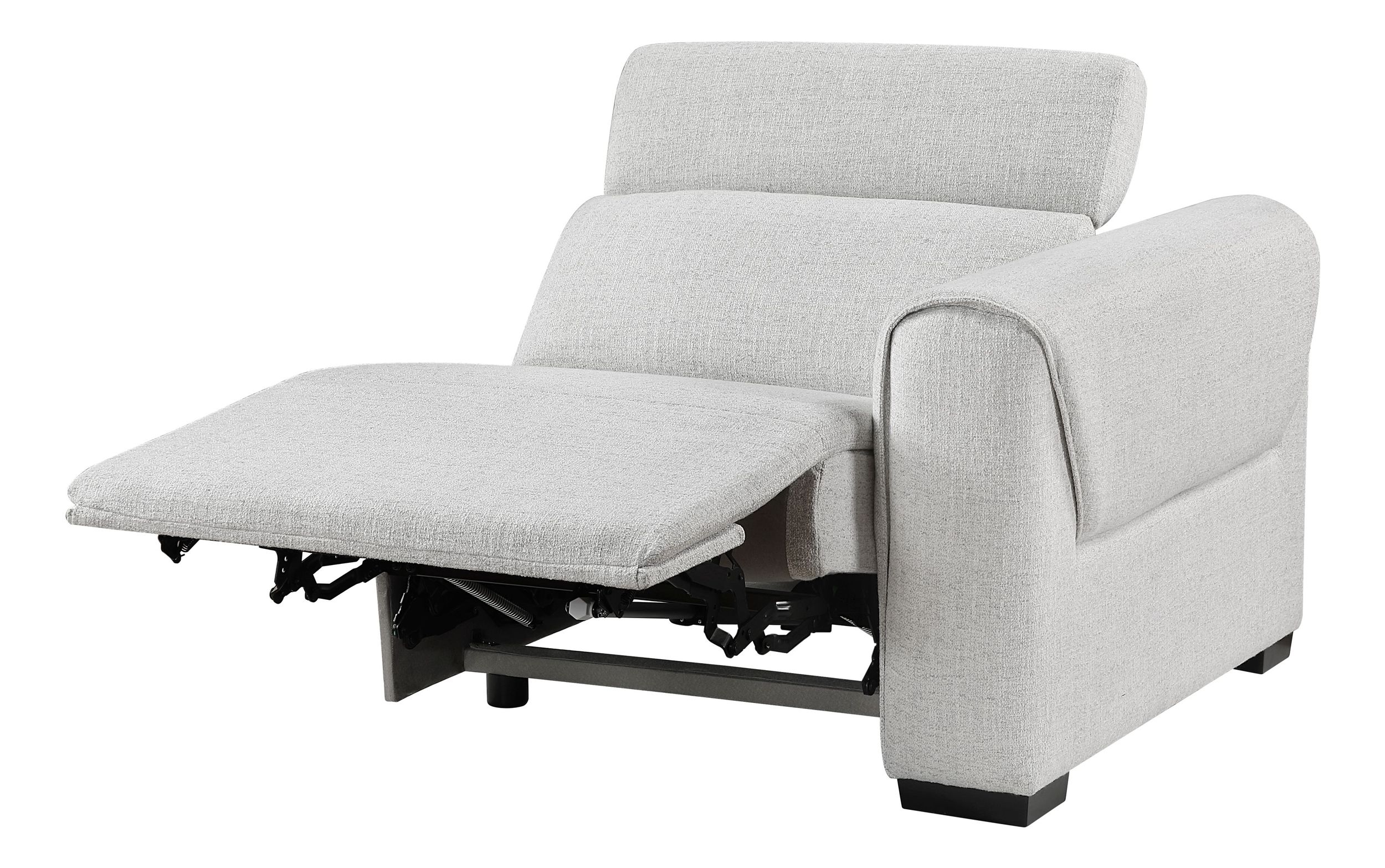 McPherson L-Shaped Chenille 5‑Piece Power Reclining Modular Sectional with Power Headrests