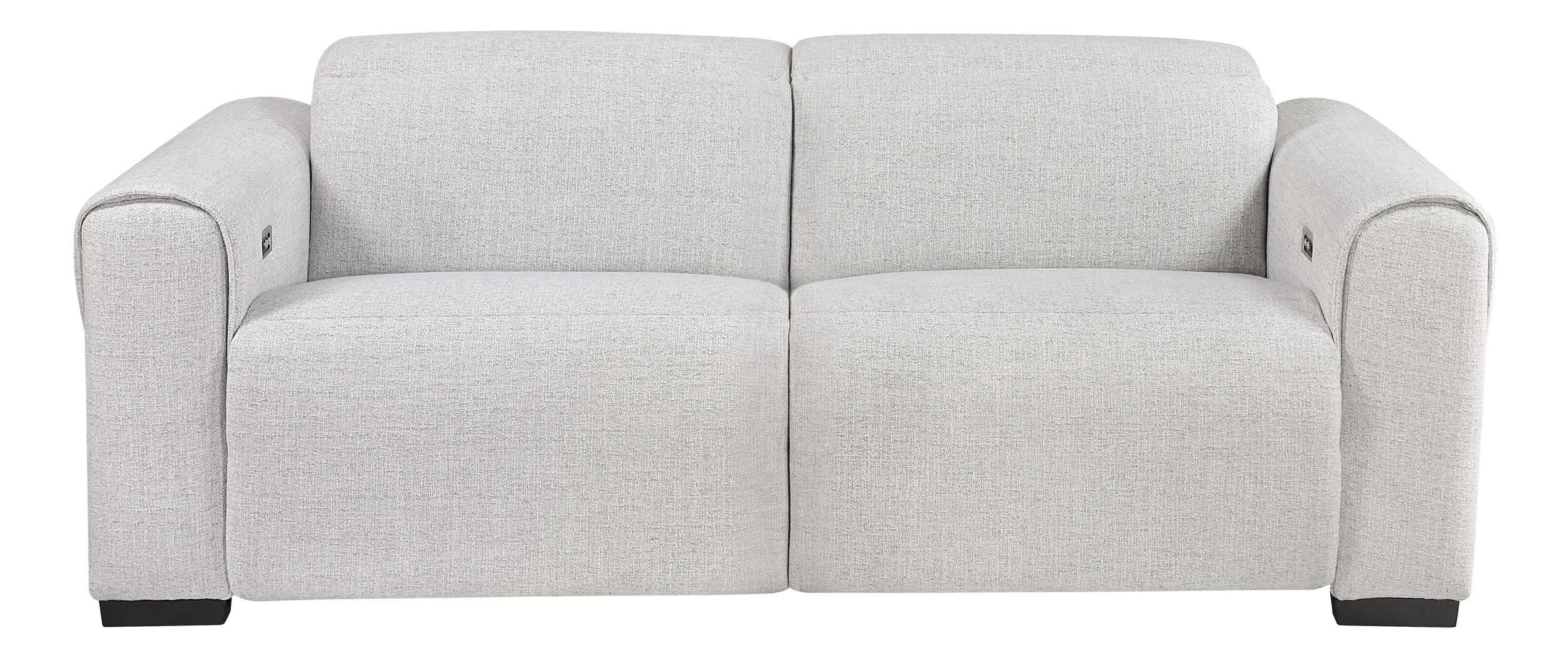 McPherson Chenille Power Double Reclining Modular Loveseat with Power Headrests