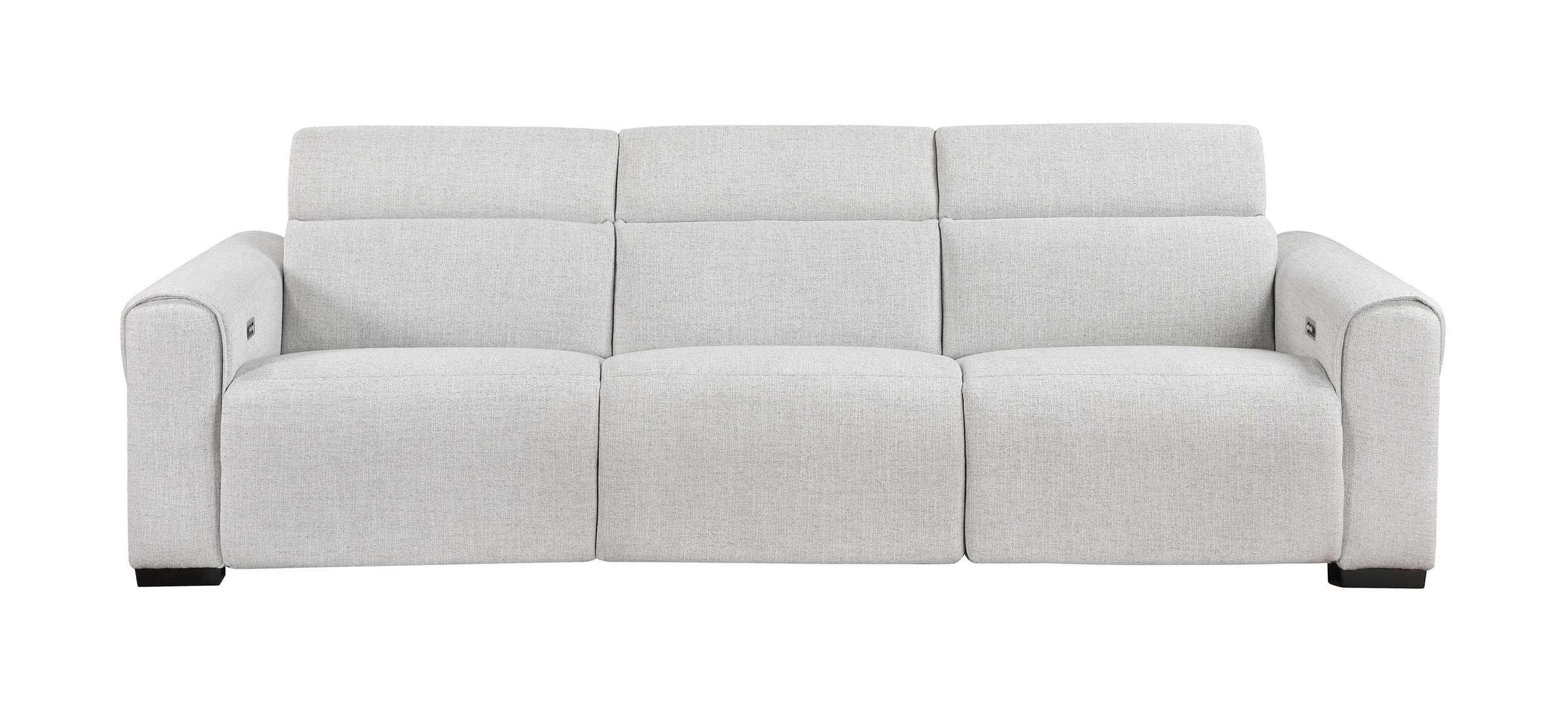 McPherson Chenille Power Double Reclining Modular Sofa with Power Headrests