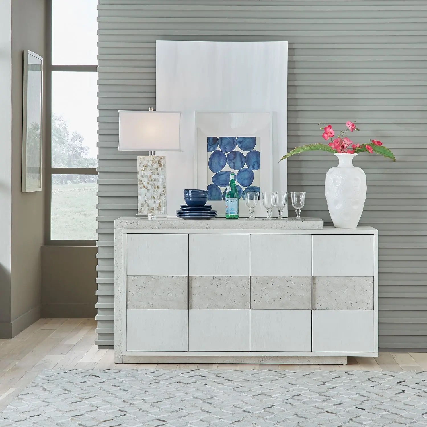 SM Mirage Wood Extendable Dining Room Set