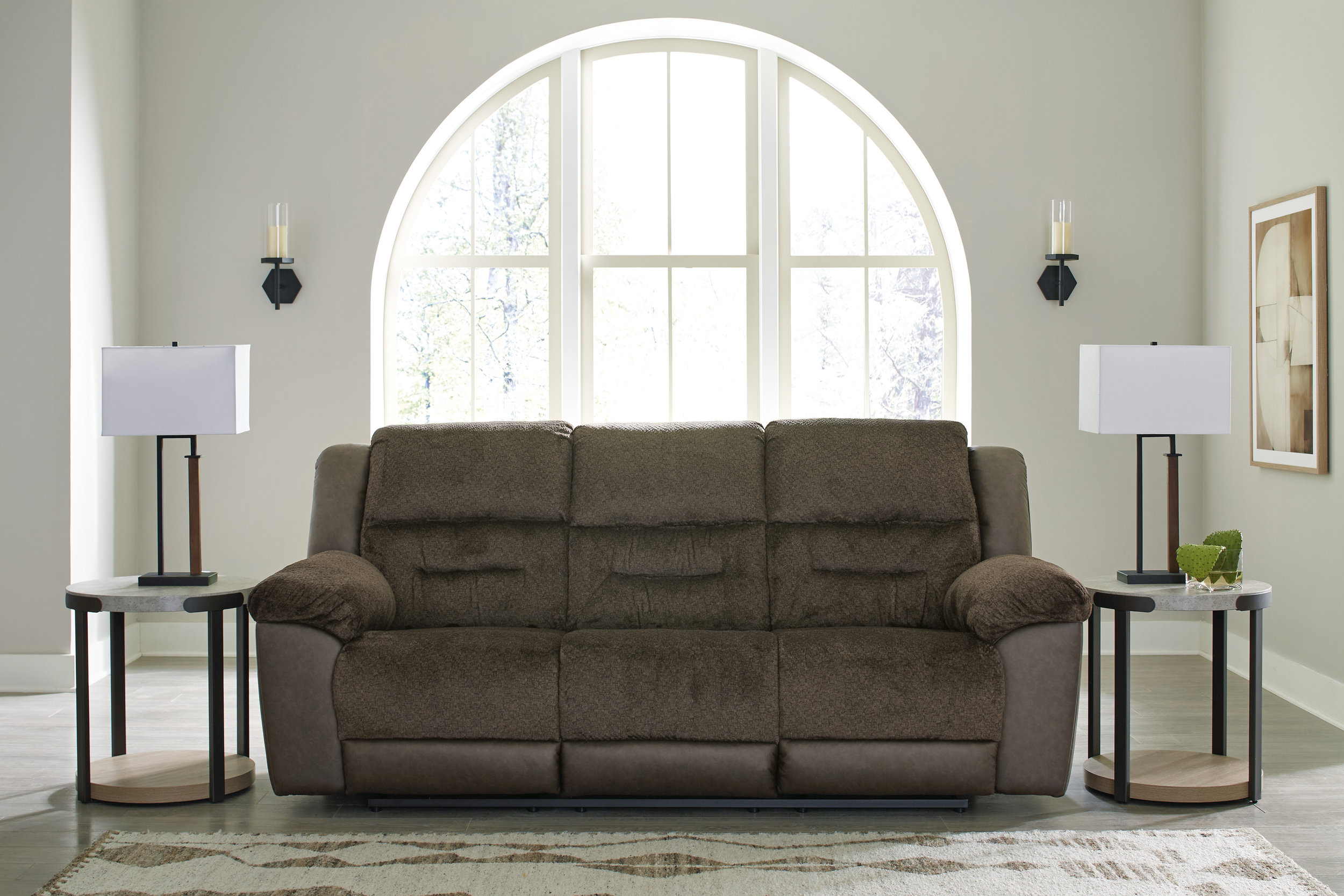 Dorman Faux Leather Reclining Sofa