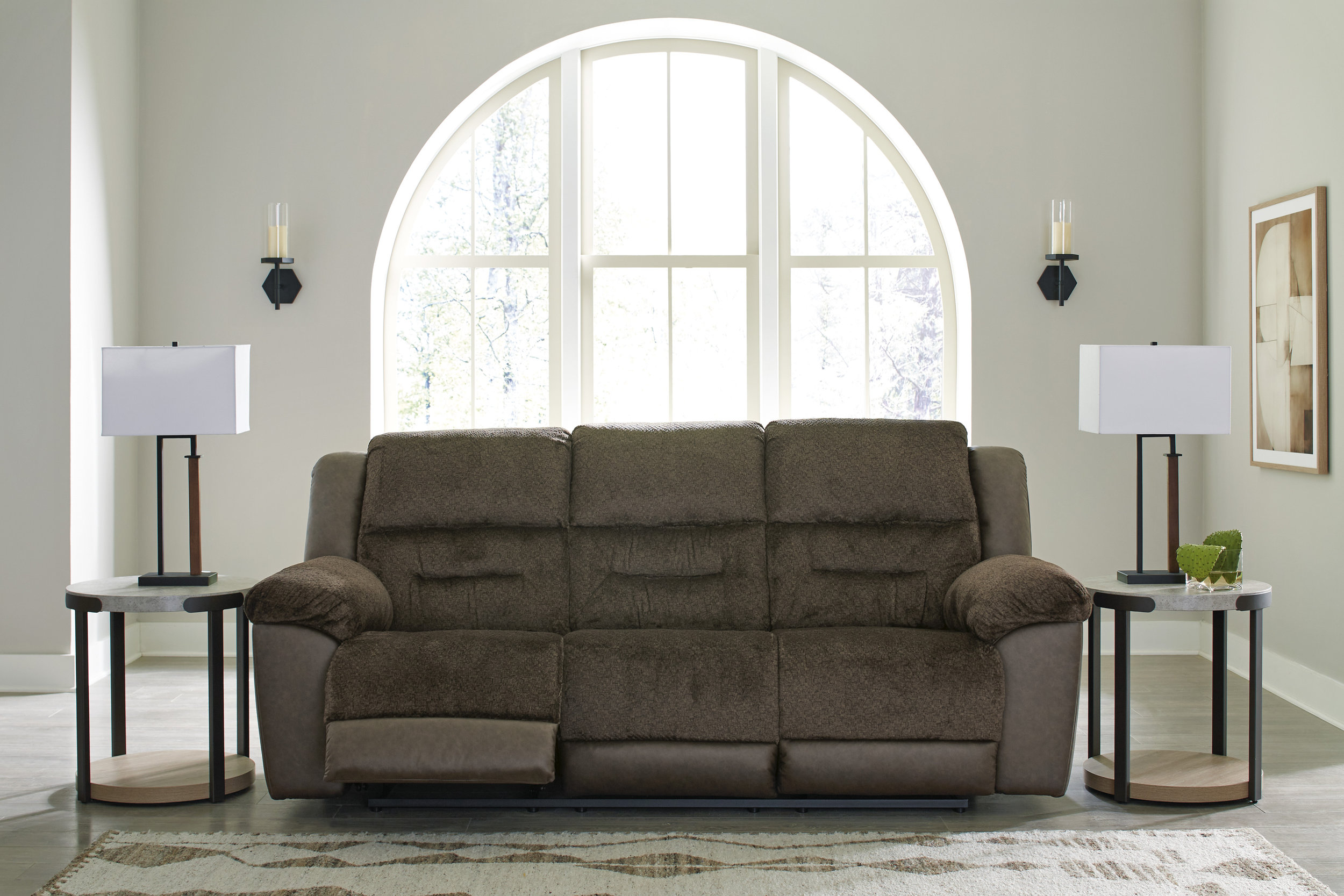 Dorman Faux Leather Reclining Sofa
