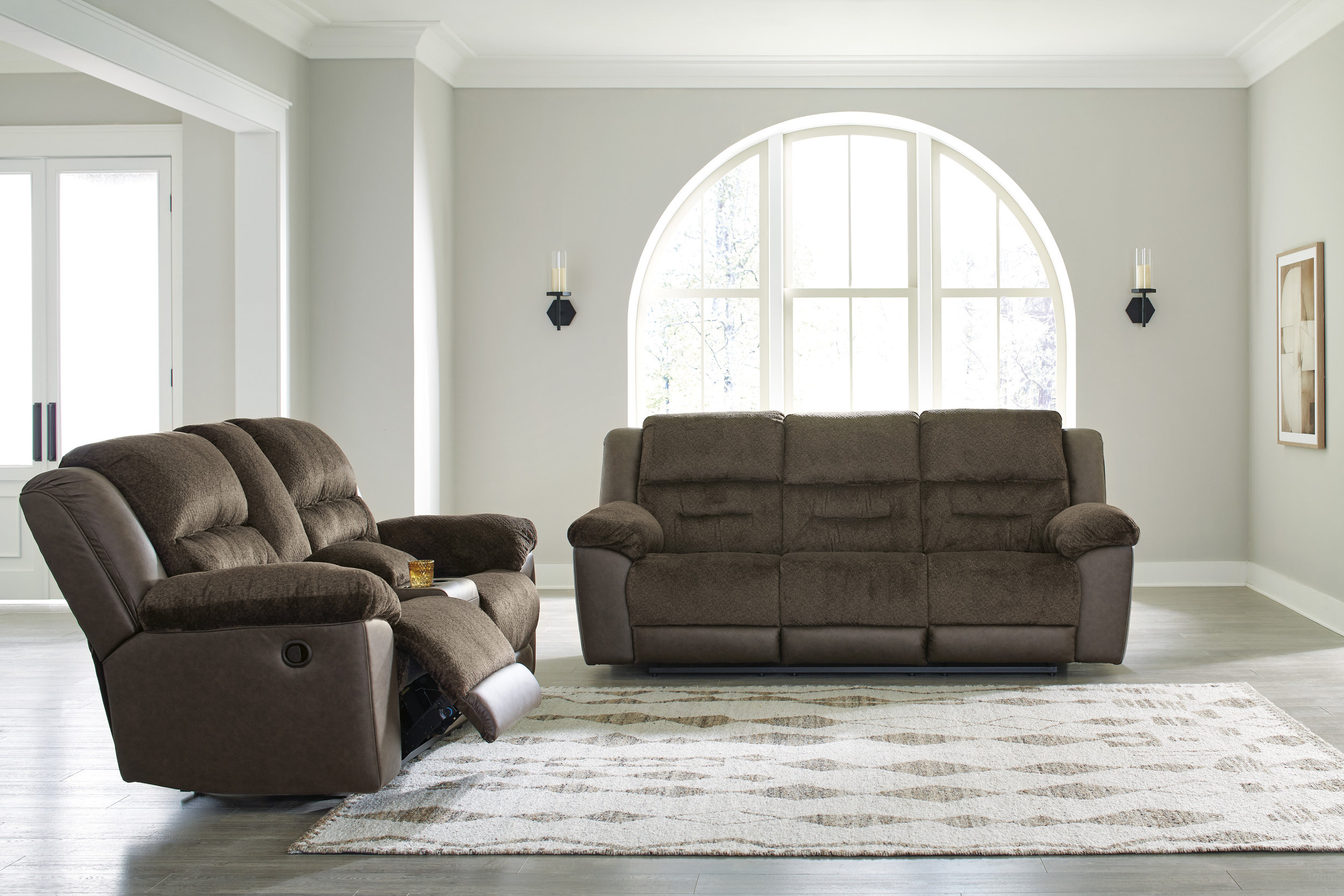 Dorman Faux Leather Reclining Sofa
