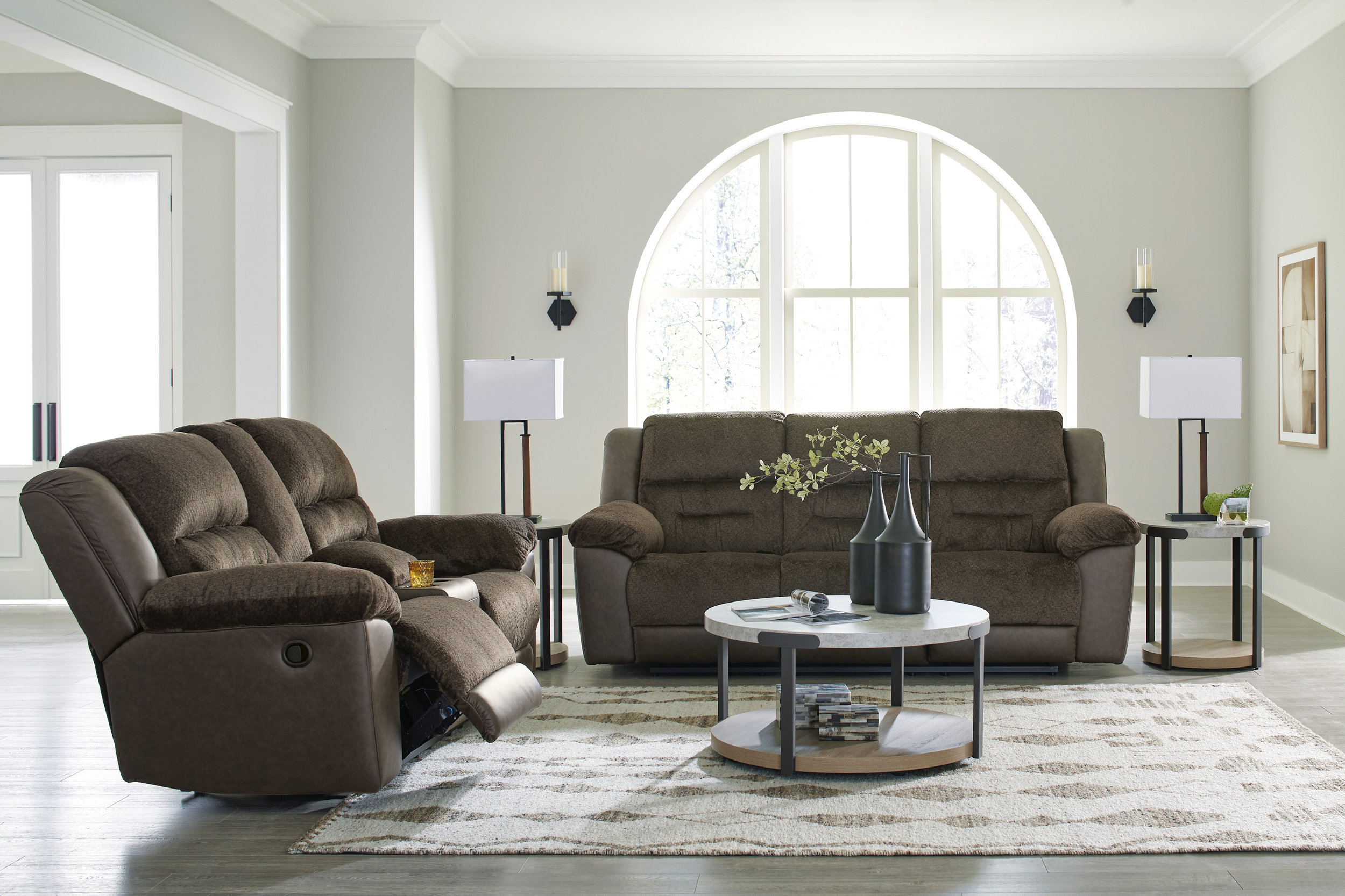 Dorman Faux Leather Reclining Sofa